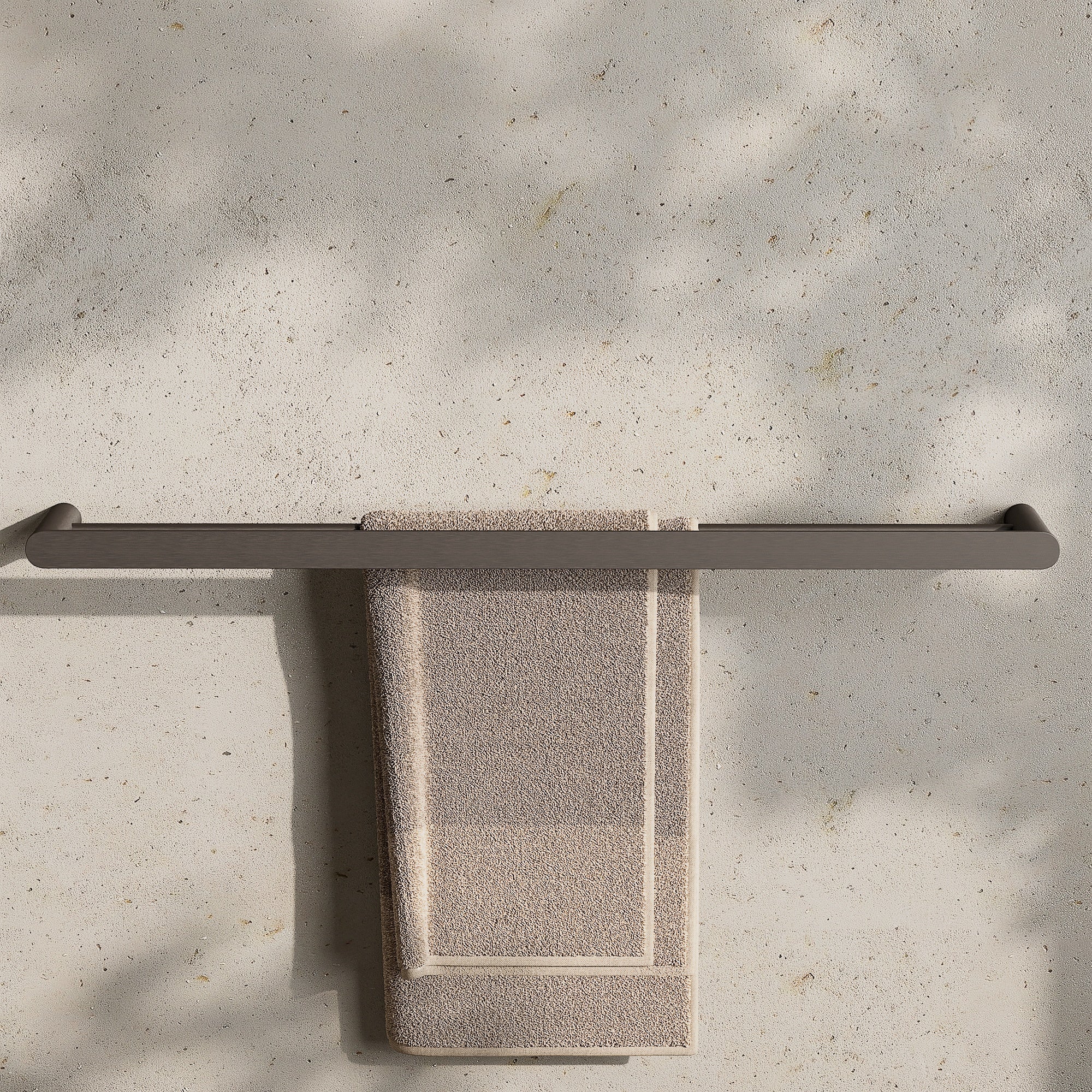Image of Double Towel Rail 800mm - Flat - Cavari
