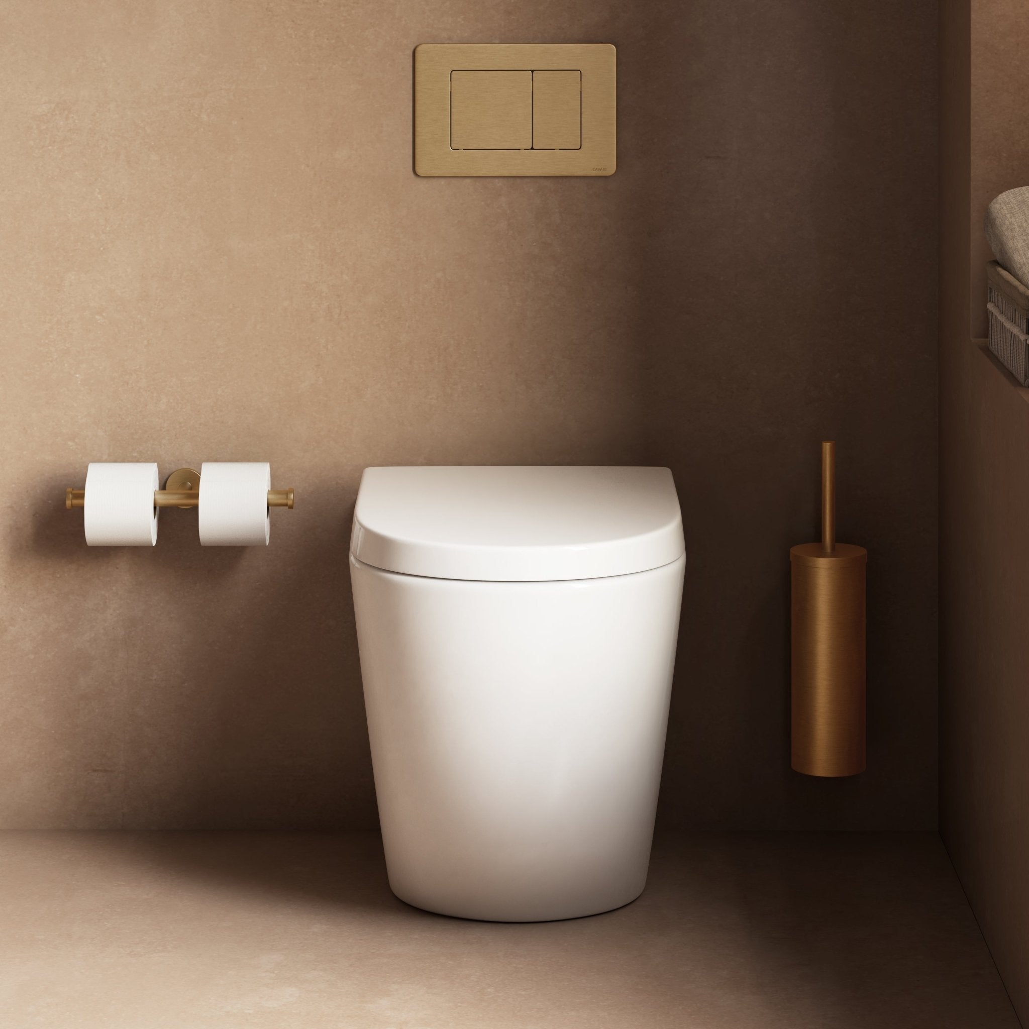 Image of Floor Standing Toilet Set – Concealed Cistern & Flush Plate - Cavari