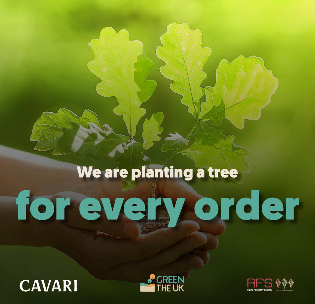We are planting a tree for every order – Cavari, GreenTheUK and the Royal Forestry Society