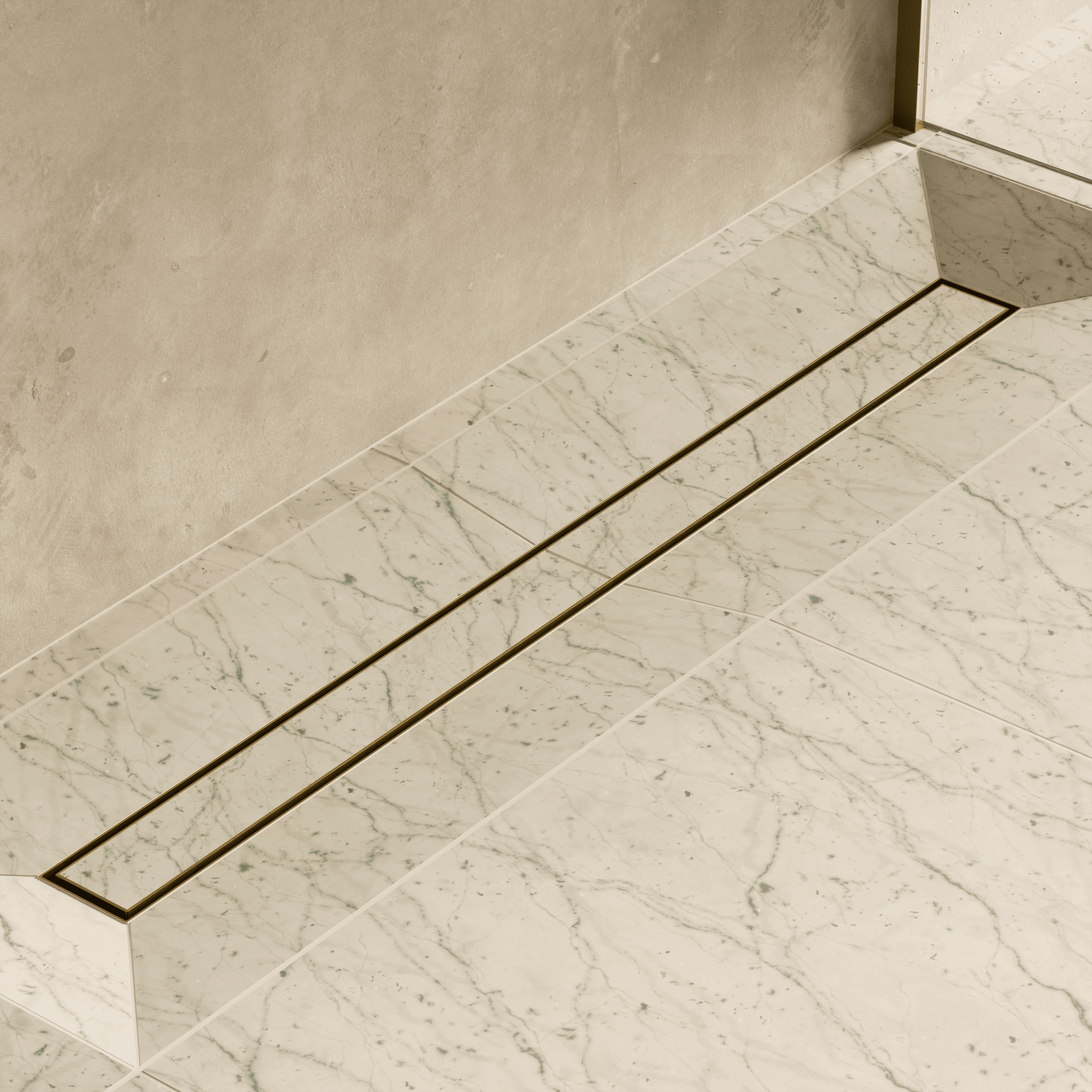 Image of Linear Shower Drain (Tileable) - Cavari