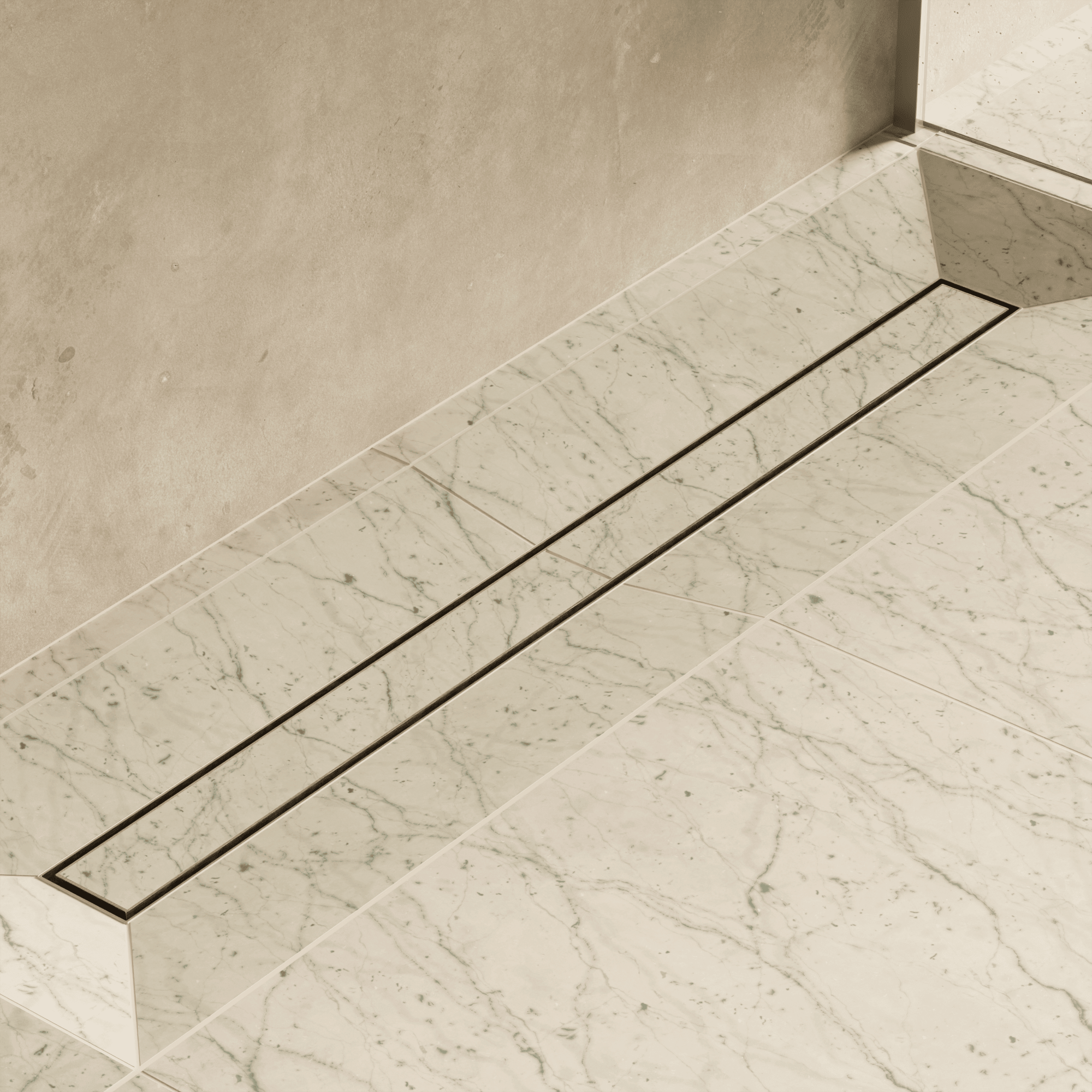 Image of Linear Shower Drain (Tileable) - Cavari