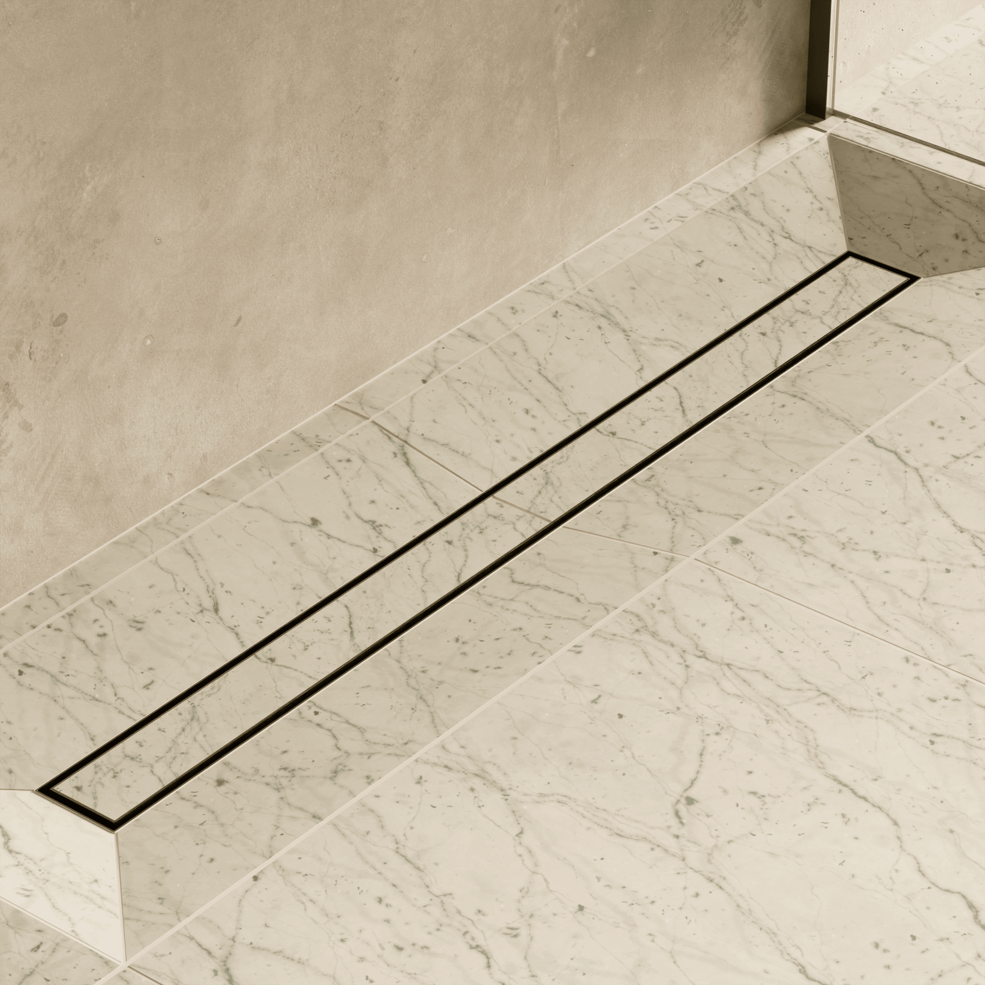 Image of Linear Shower Drain (Tileable) - Cavari