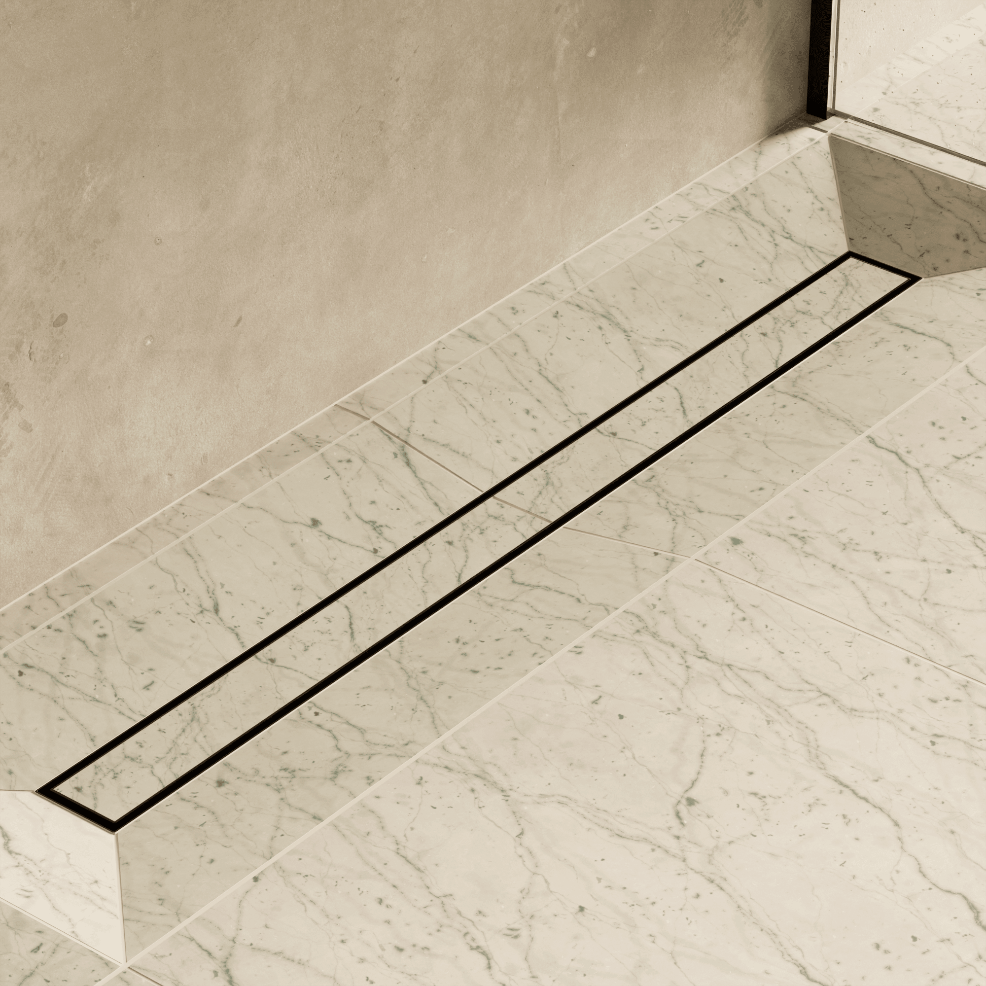 Image of Linear Shower Drain (Tileable) - Cavari