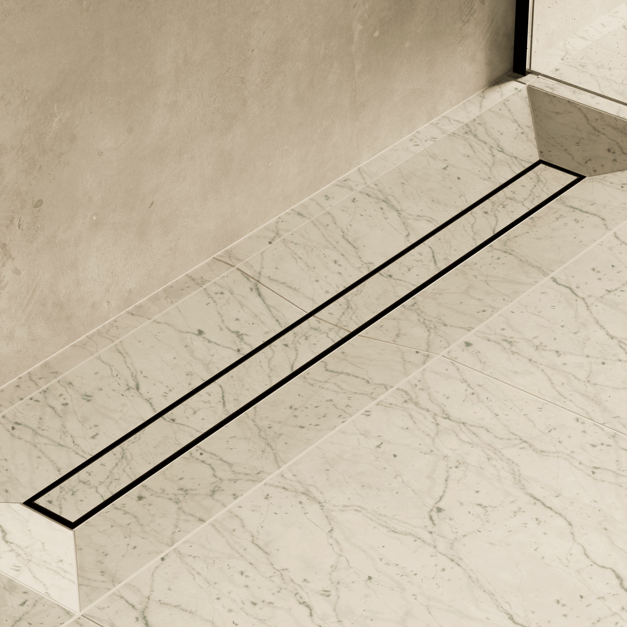 Image of Linear Shower Drain (Tileable) - Cavari