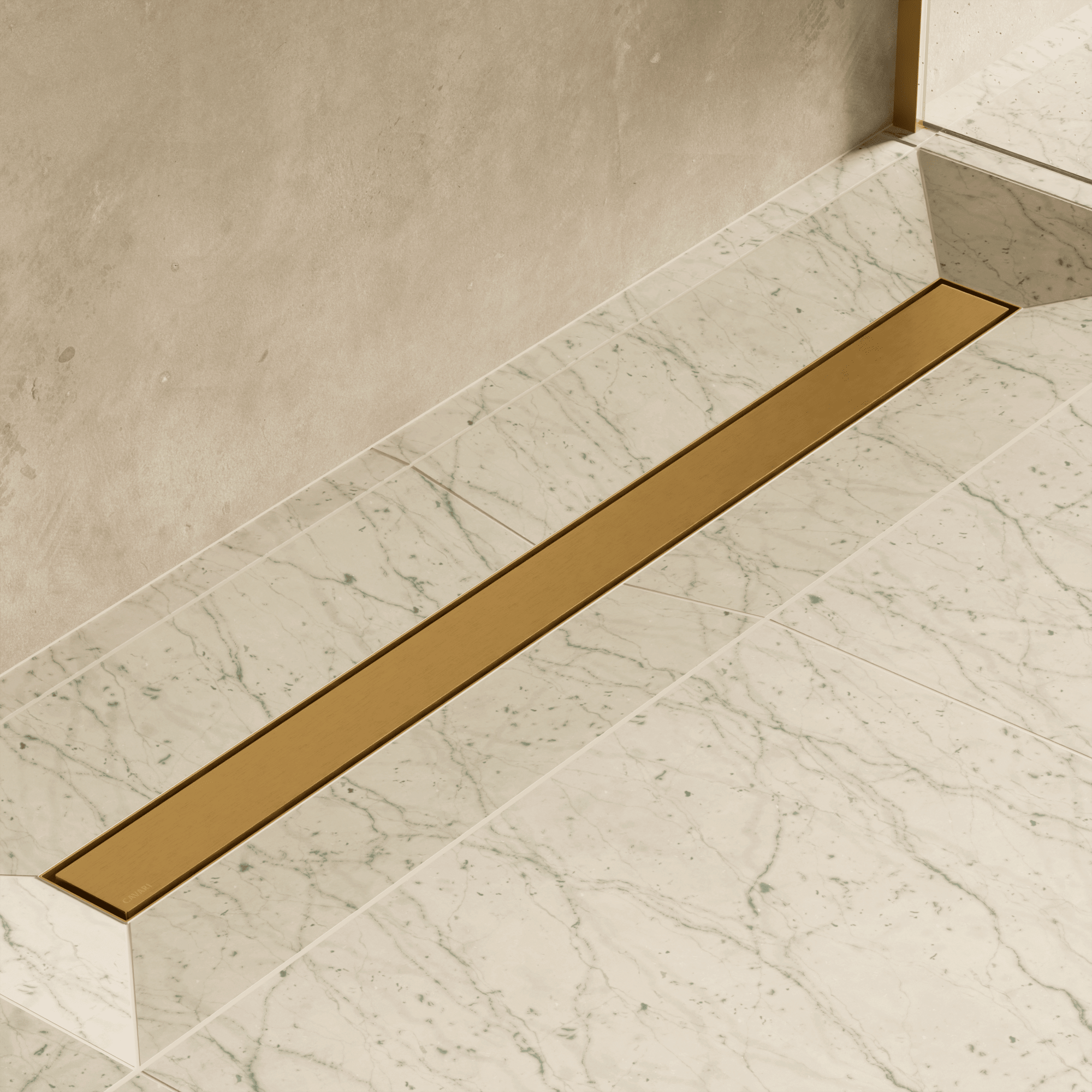 Image of Linear Shower Drain (Tileable) - Cavari