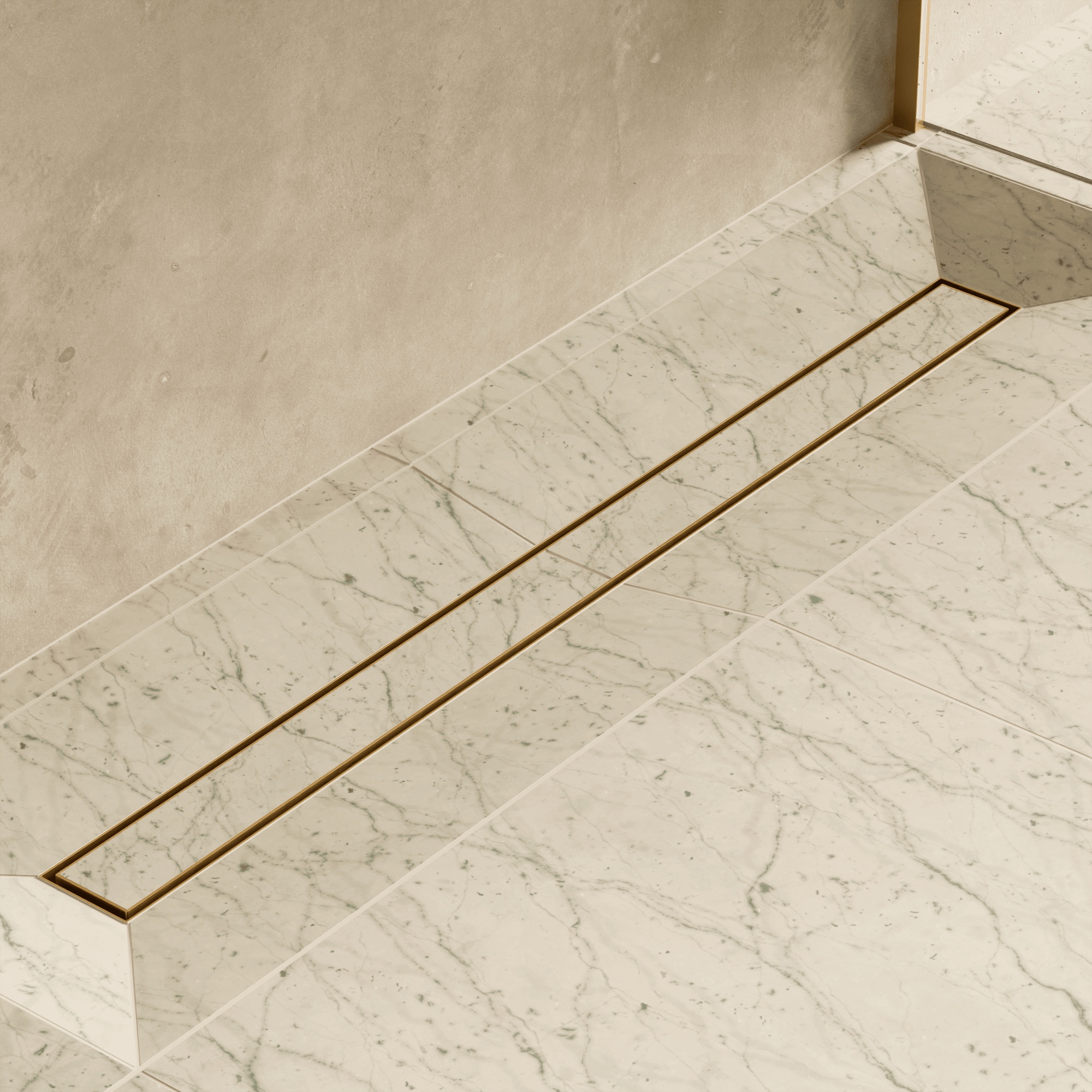 Image of Linear Shower Drain (Tileable) - Cavari