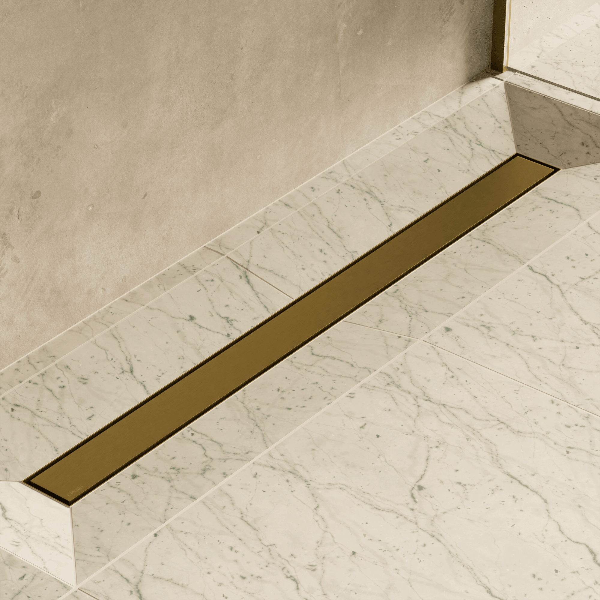Image of Linear Shower Drain (Tileable) - Cavari
