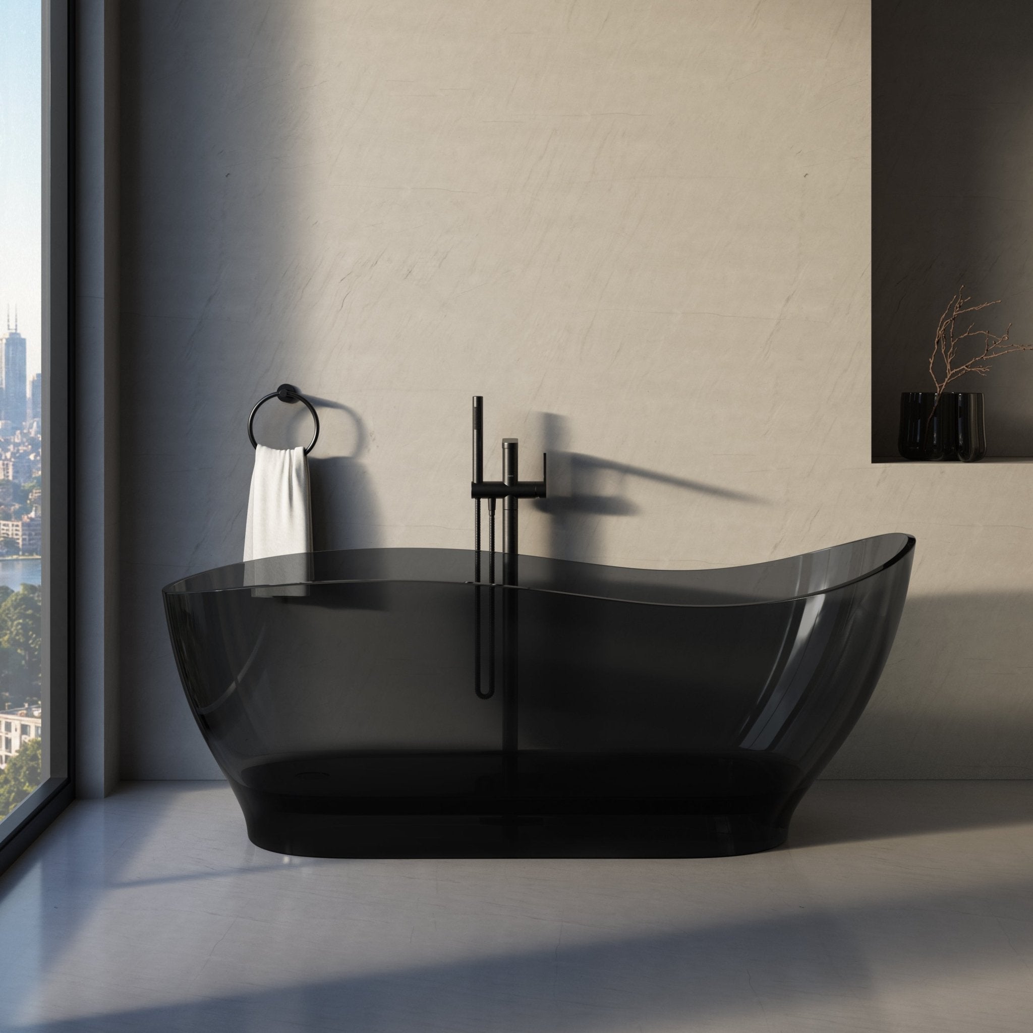 Image of Noir Freestanding Bath - Cavari