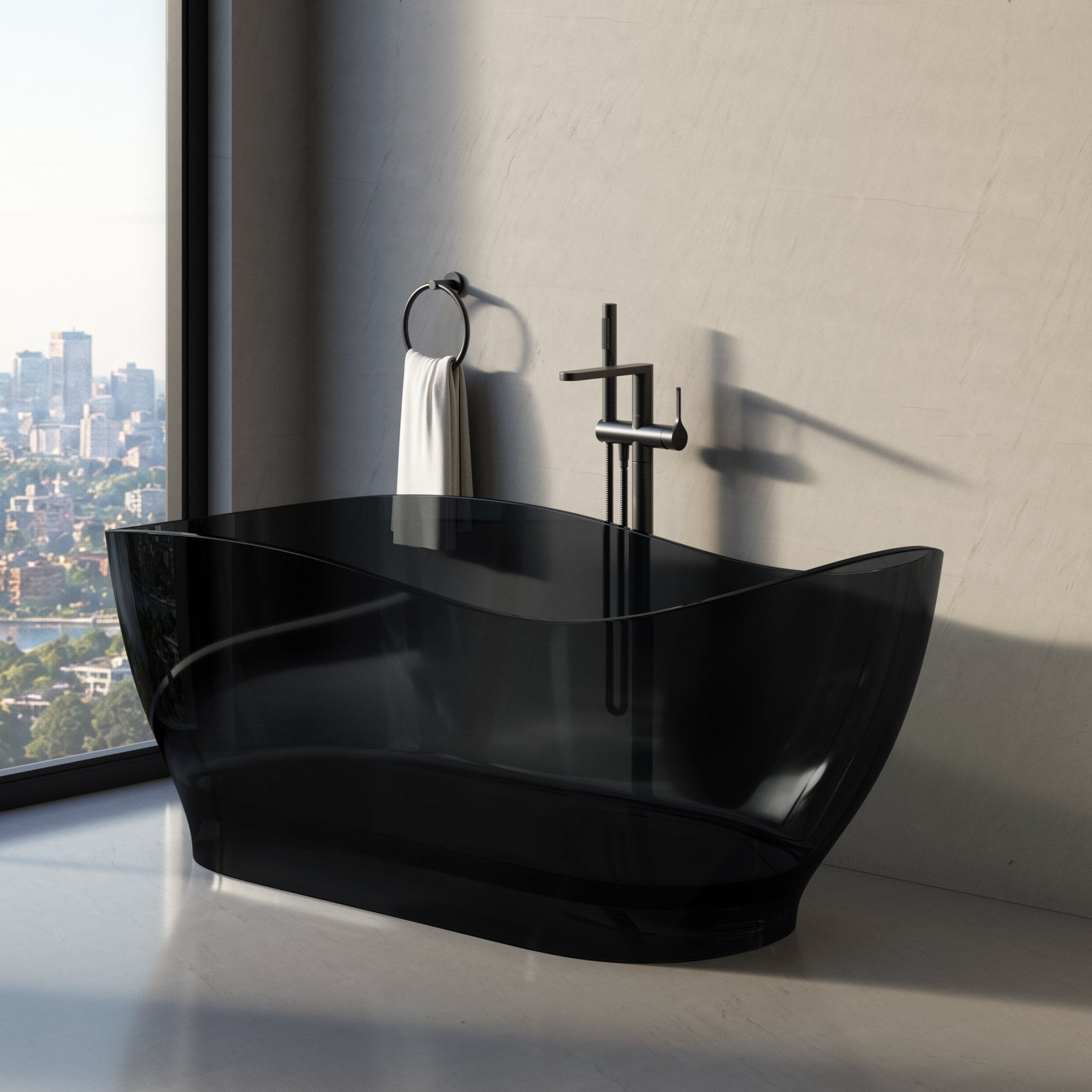 Image of Noir Freestanding Bath - Cavari