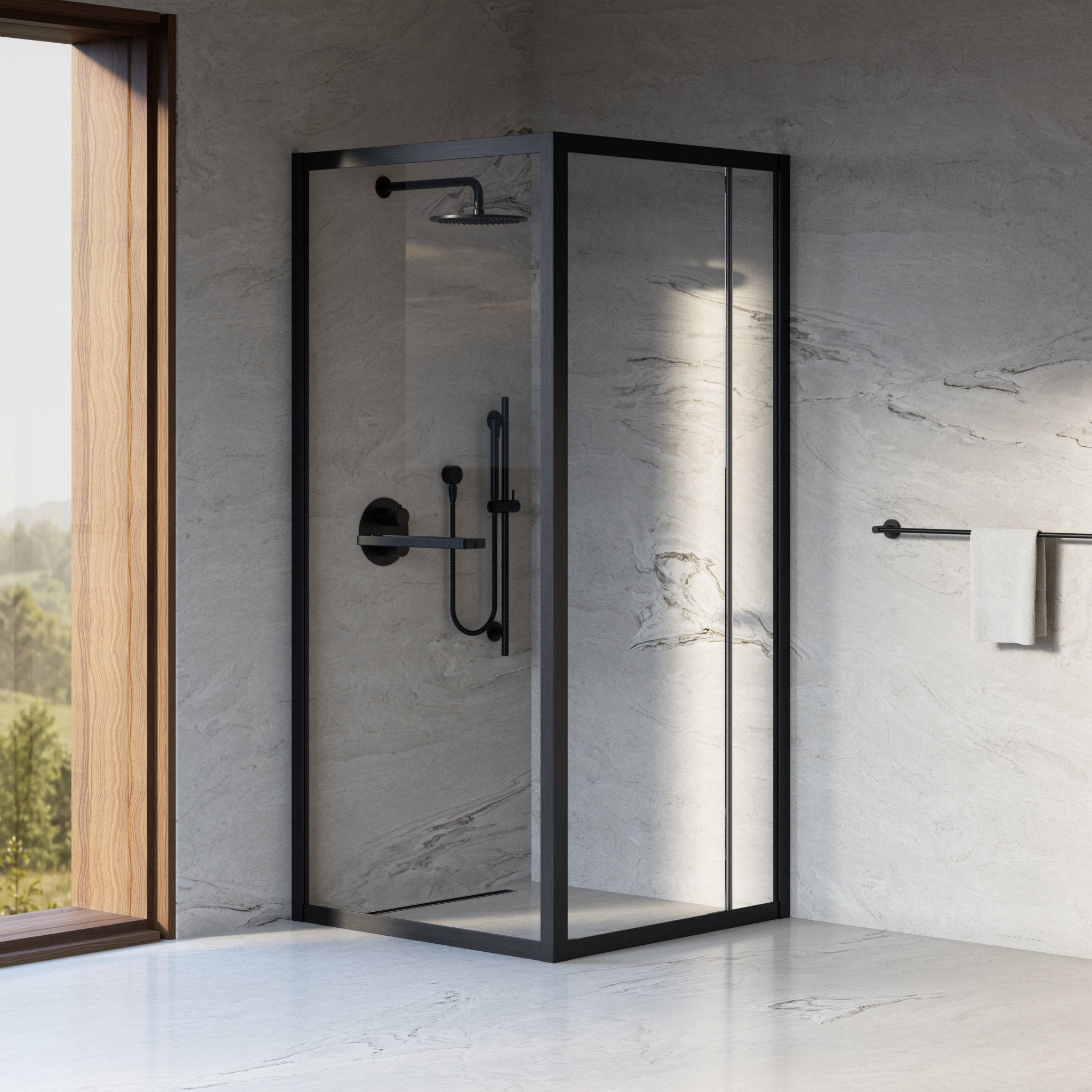 Image of Noire Quadrant Shower Enclosure - Cavari