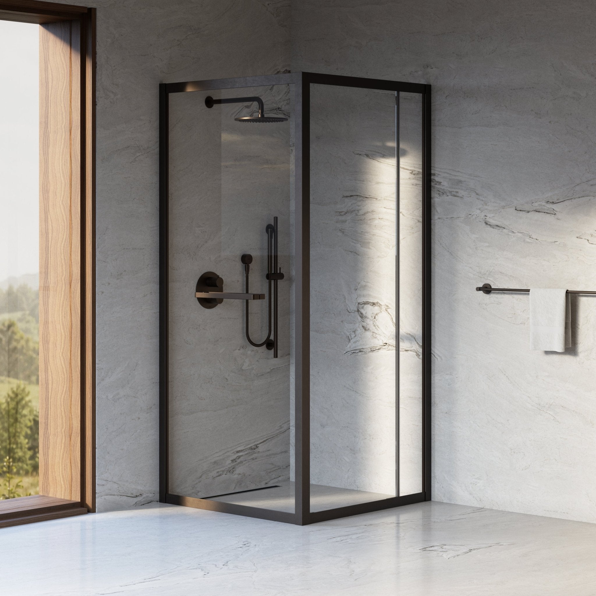 Image of Noire Quadrant Shower Enclosure - Cavari