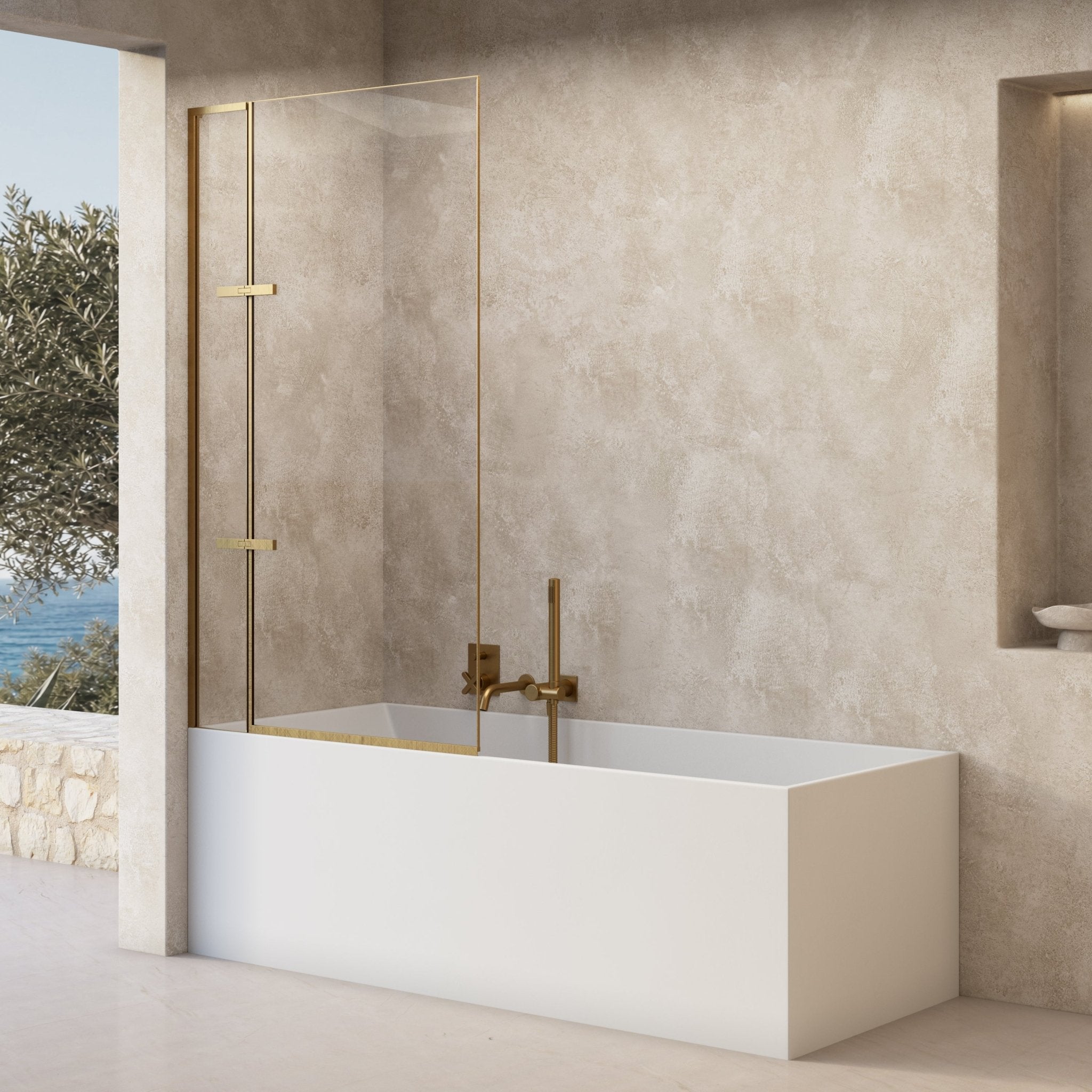 Image of Ondine Frameless Bath Screen - Cavari