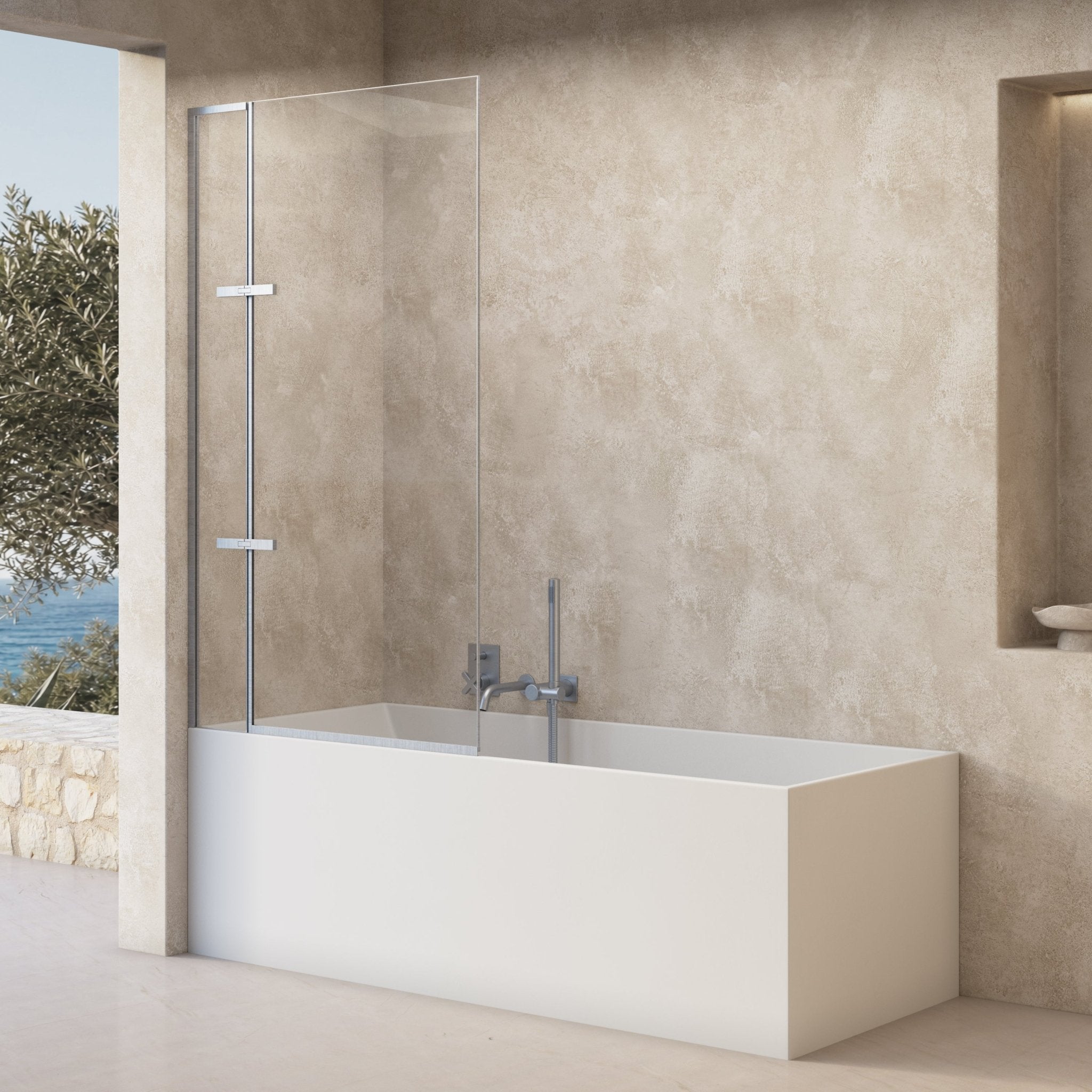 Image of Ondine Frameless Bath Screen - Cavari