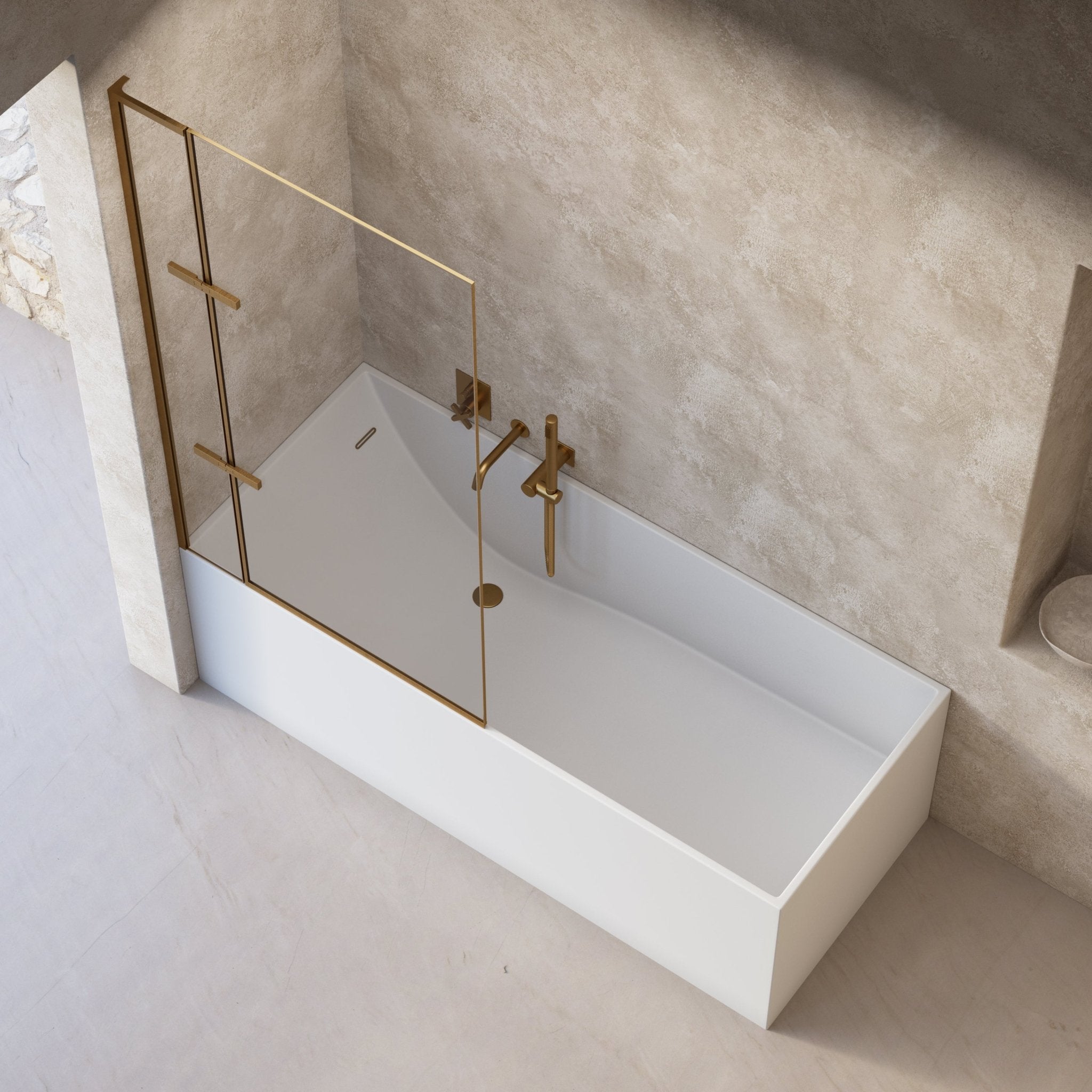 Image of Ondine Frameless Bath Screen - Cavari