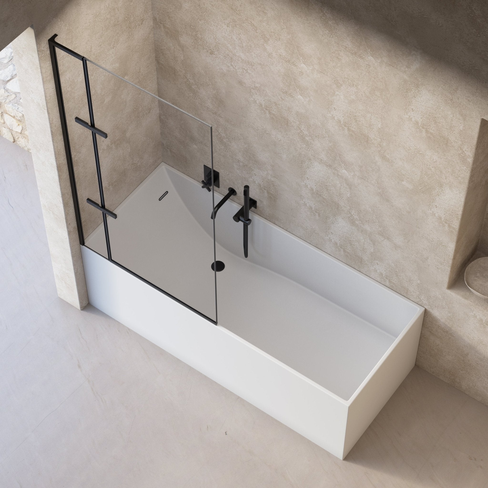 Image of Ondine Frameless Bath Screen - Cavari