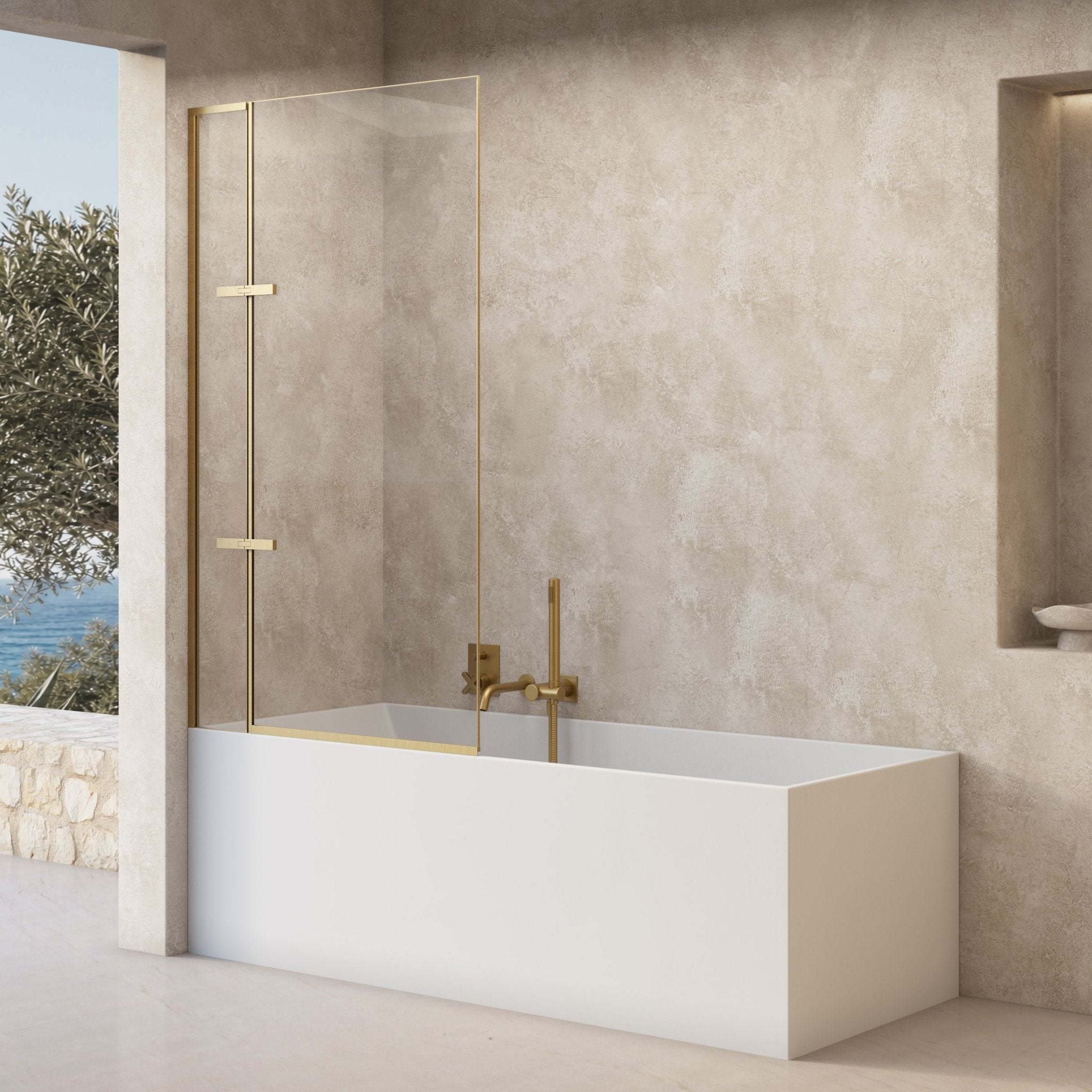 Image of Ondine Frameless Bath Screen - Cavari
