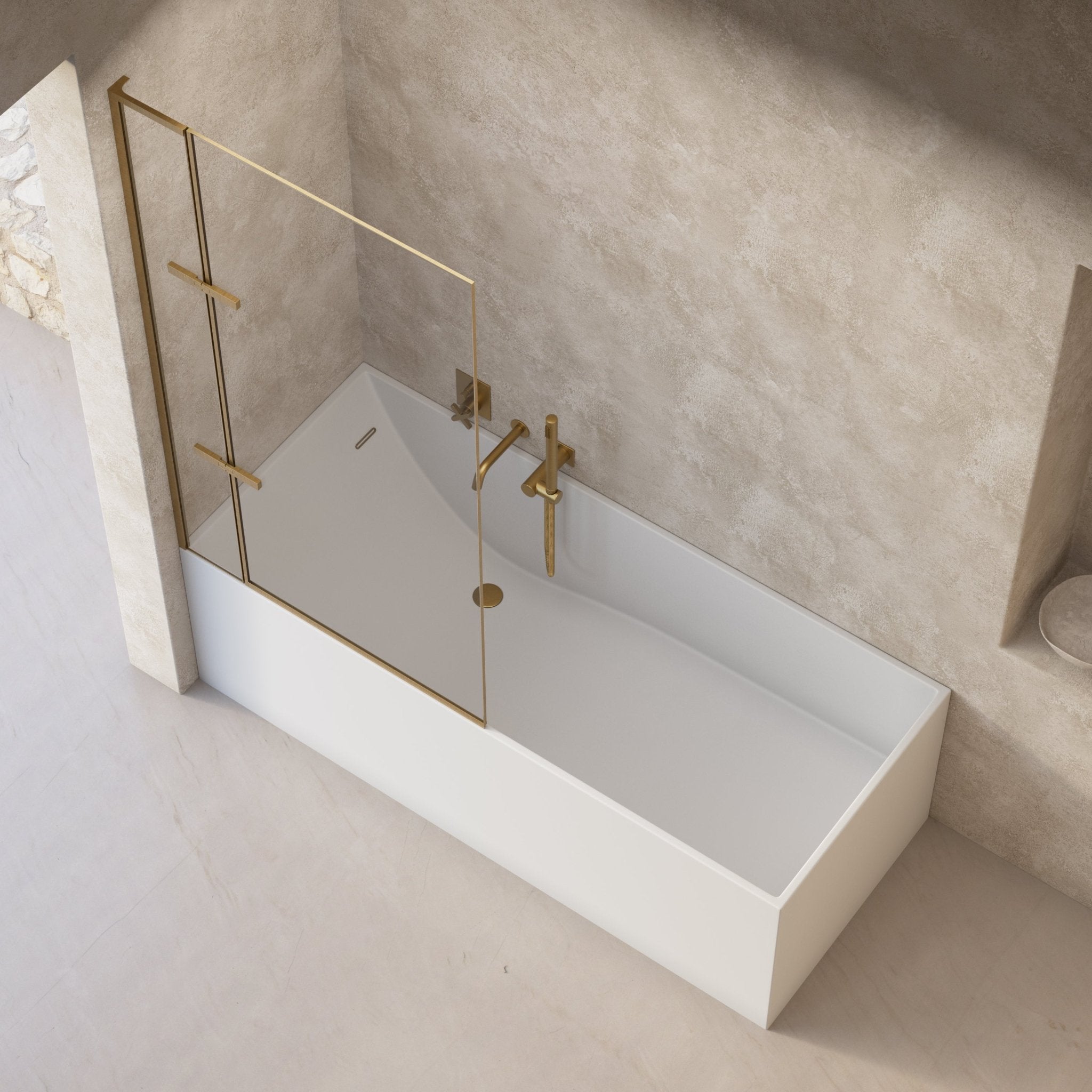 Image of Ondine Frameless Bath Screen - Cavari