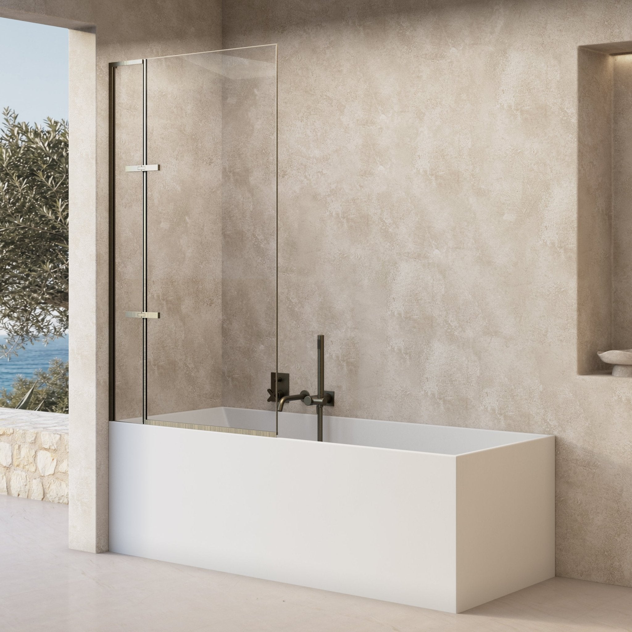 Image of Ondine Frameless Bath Screen - Cavari