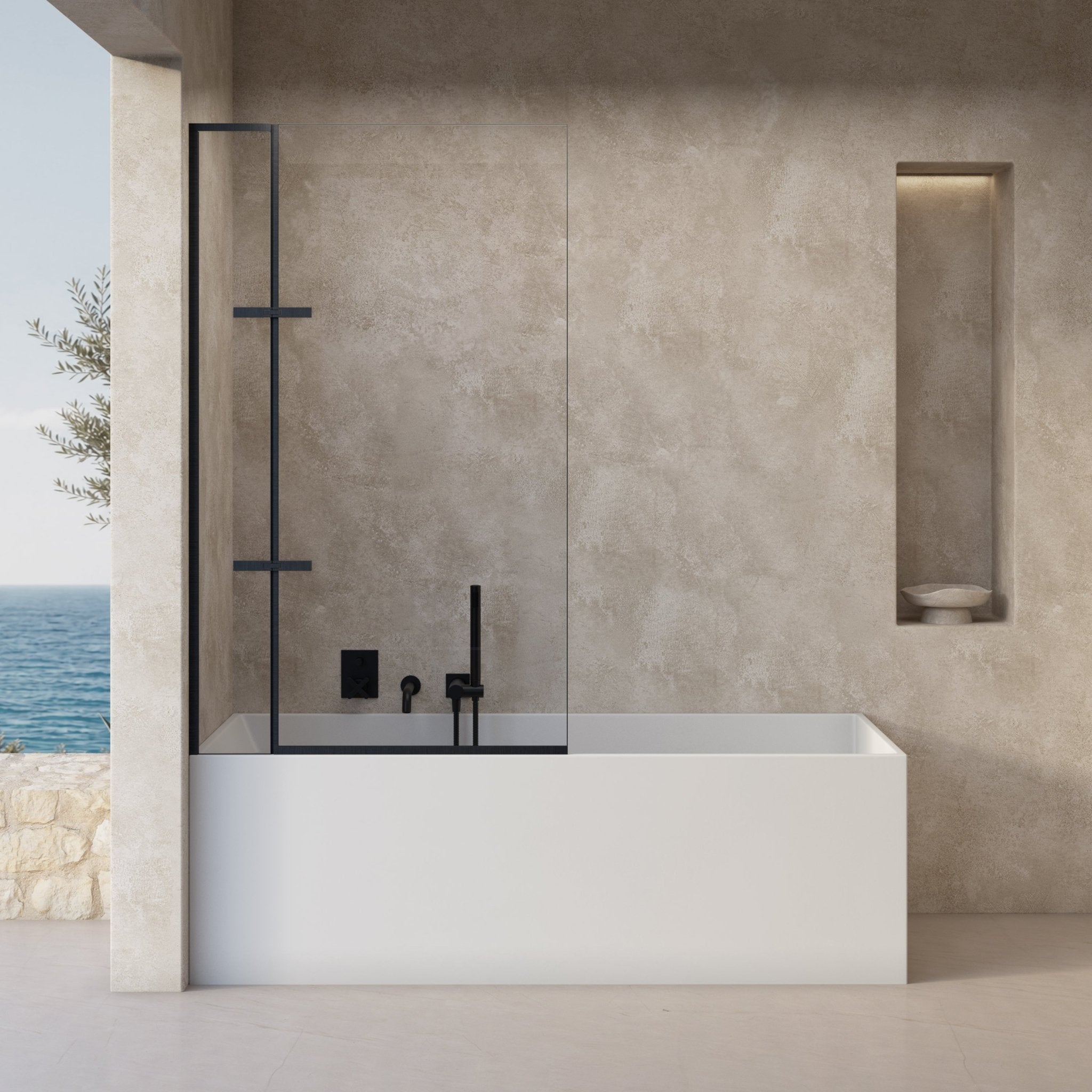 Image of Ondine Frameless Bath Screen - Cavari