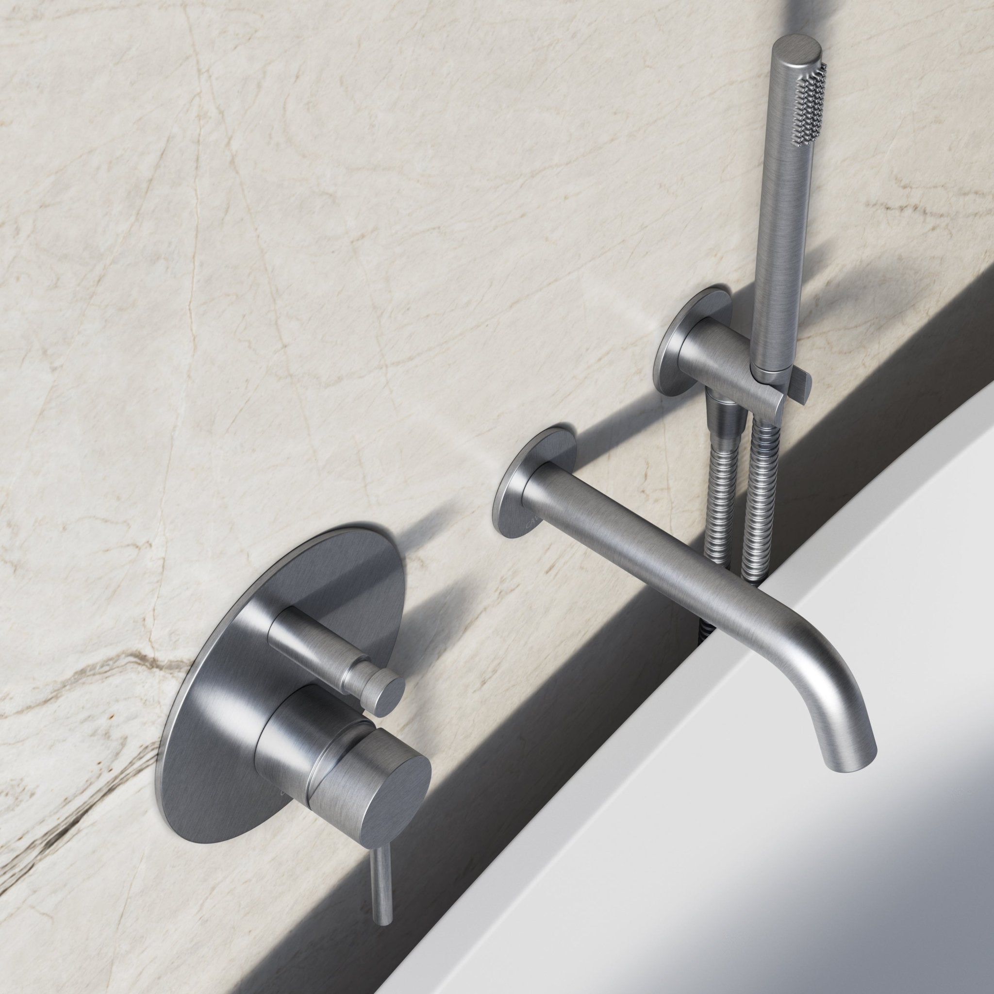 Image of Origin Bath Set – Long Spout with Diverter & Straight Hand Shower - Cavari