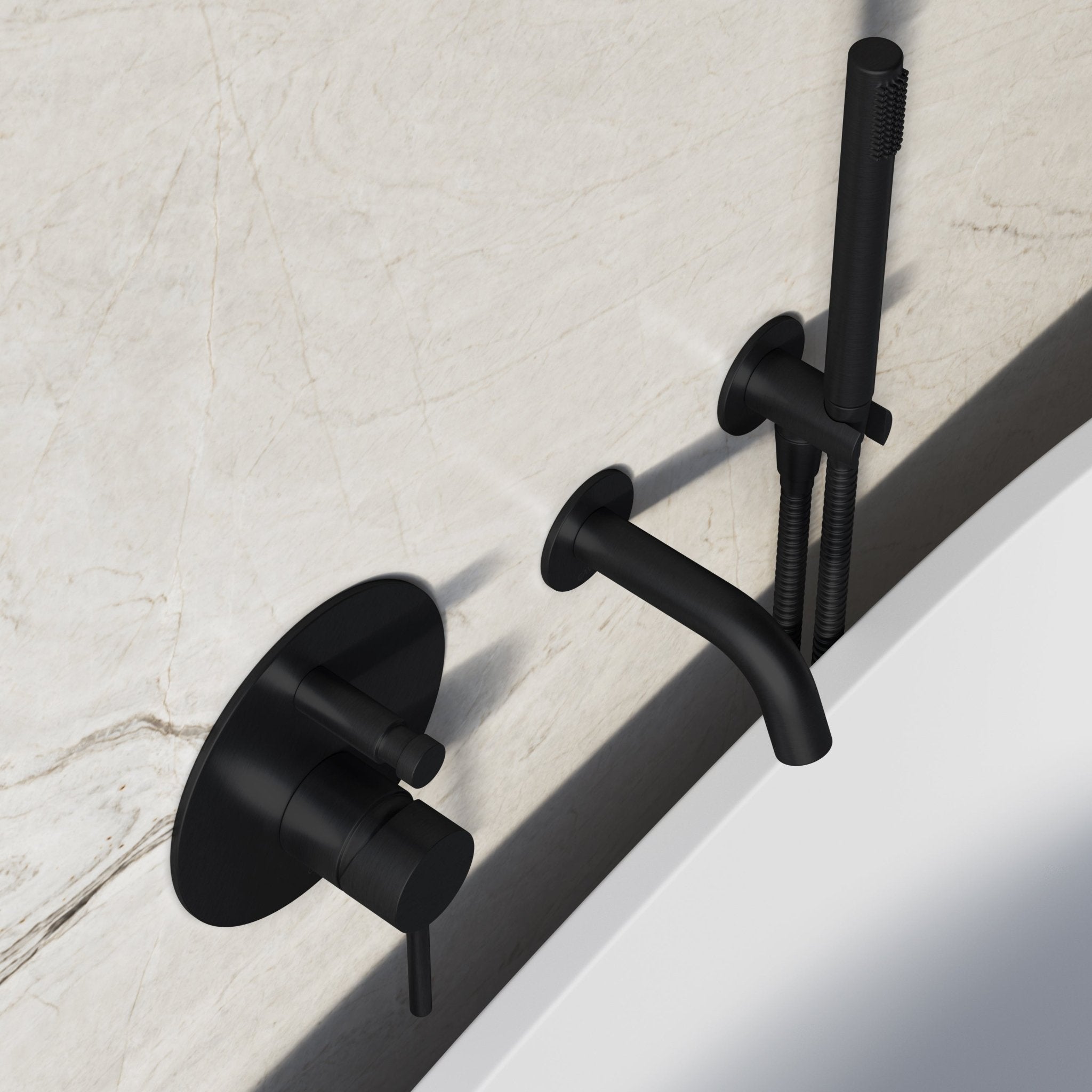 Image of Origin Bath Set – Short Spout with Diverter & Straight Hand Shower - Cavari