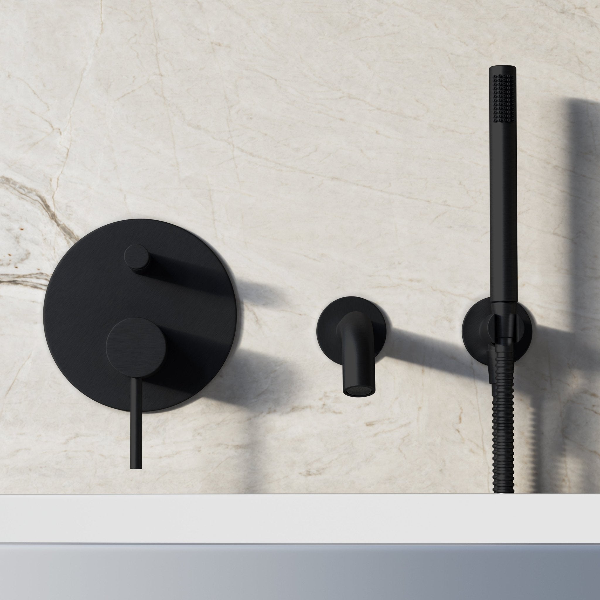 Image of Origin Bath Set – Short Spout with Diverter & Straight Hand Shower - Cavari