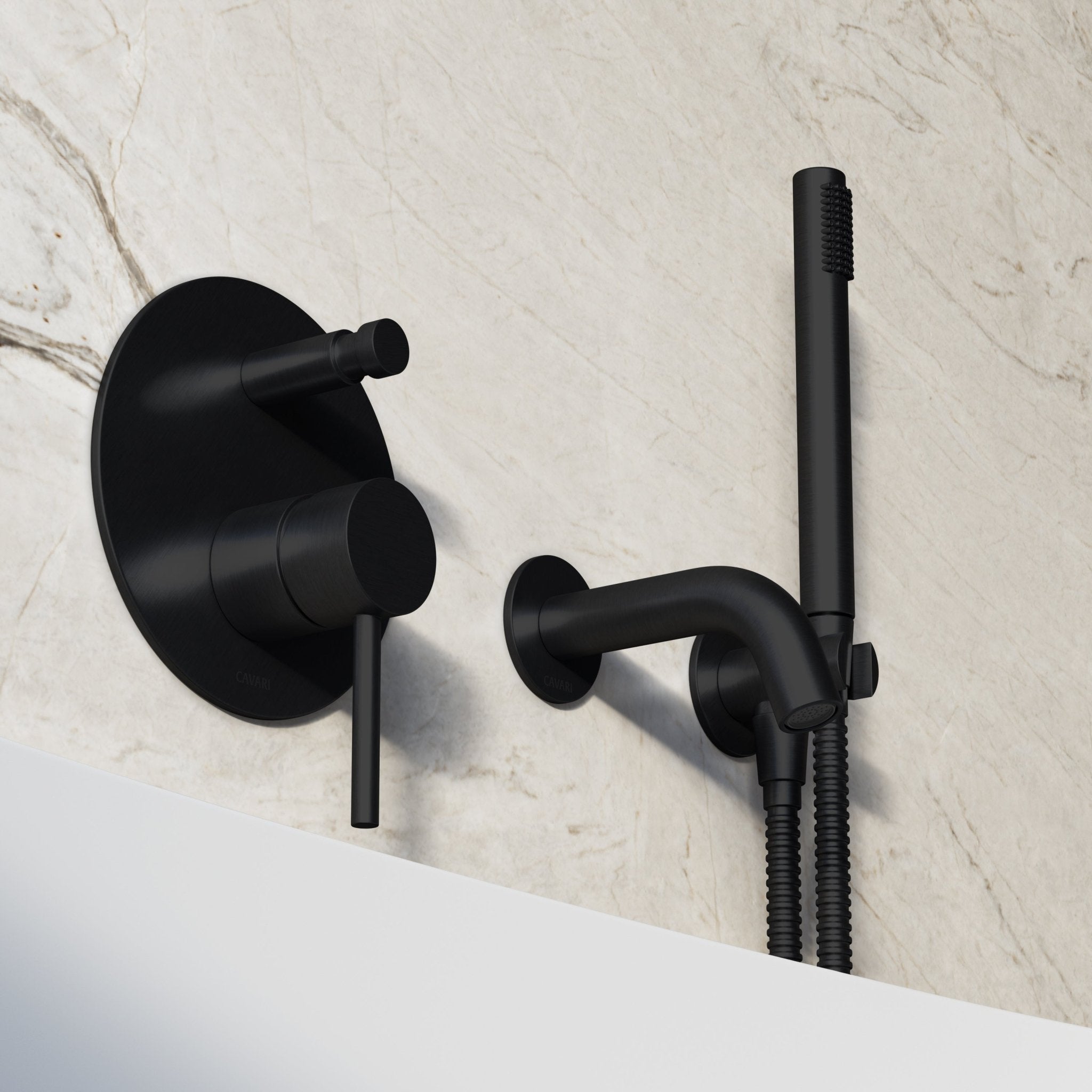 Image of Origin Bath Set – Short Spout with Diverter & Straight Hand Shower - Cavari