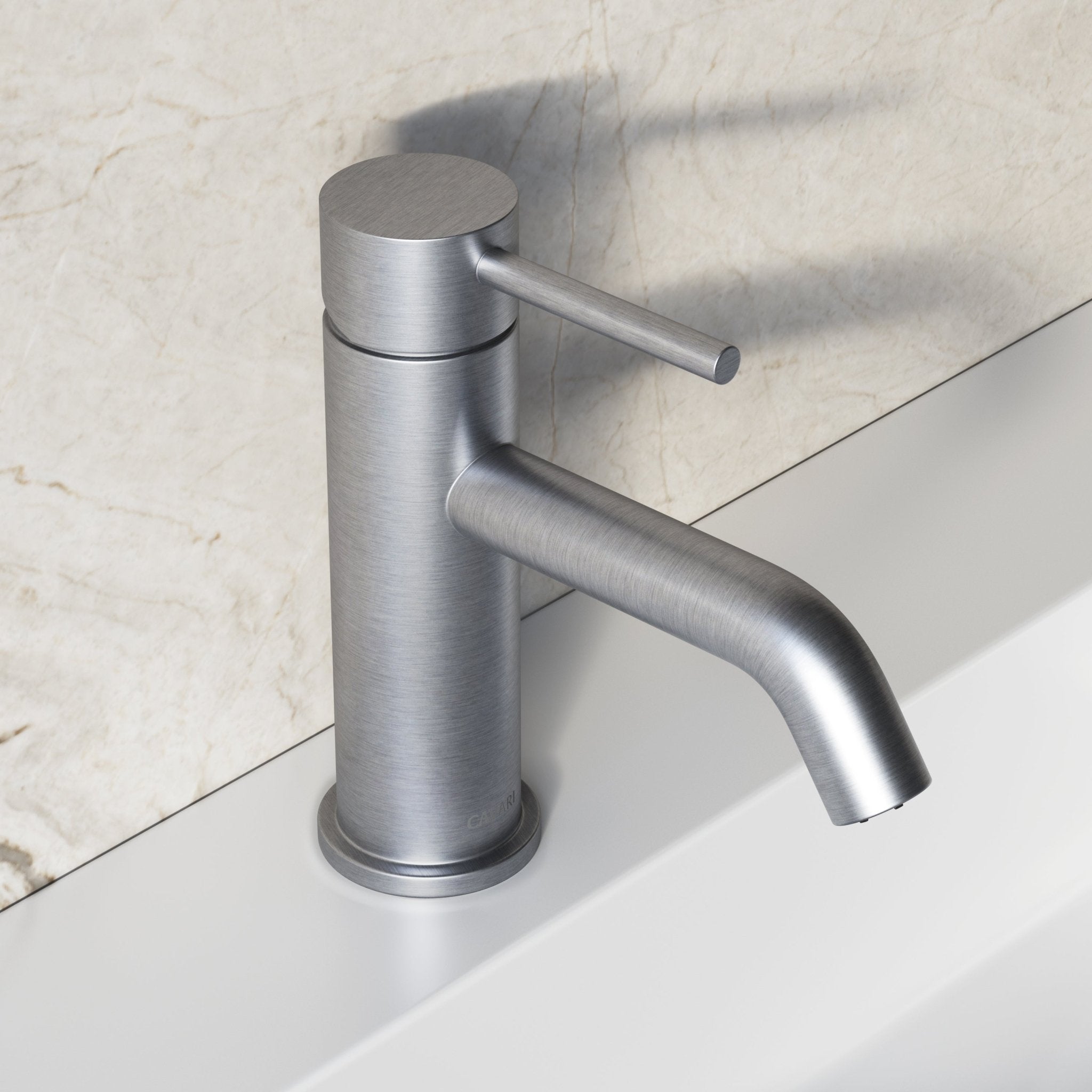 Image of Origin Short Basin Mixer (Curved Spout) - Cavari