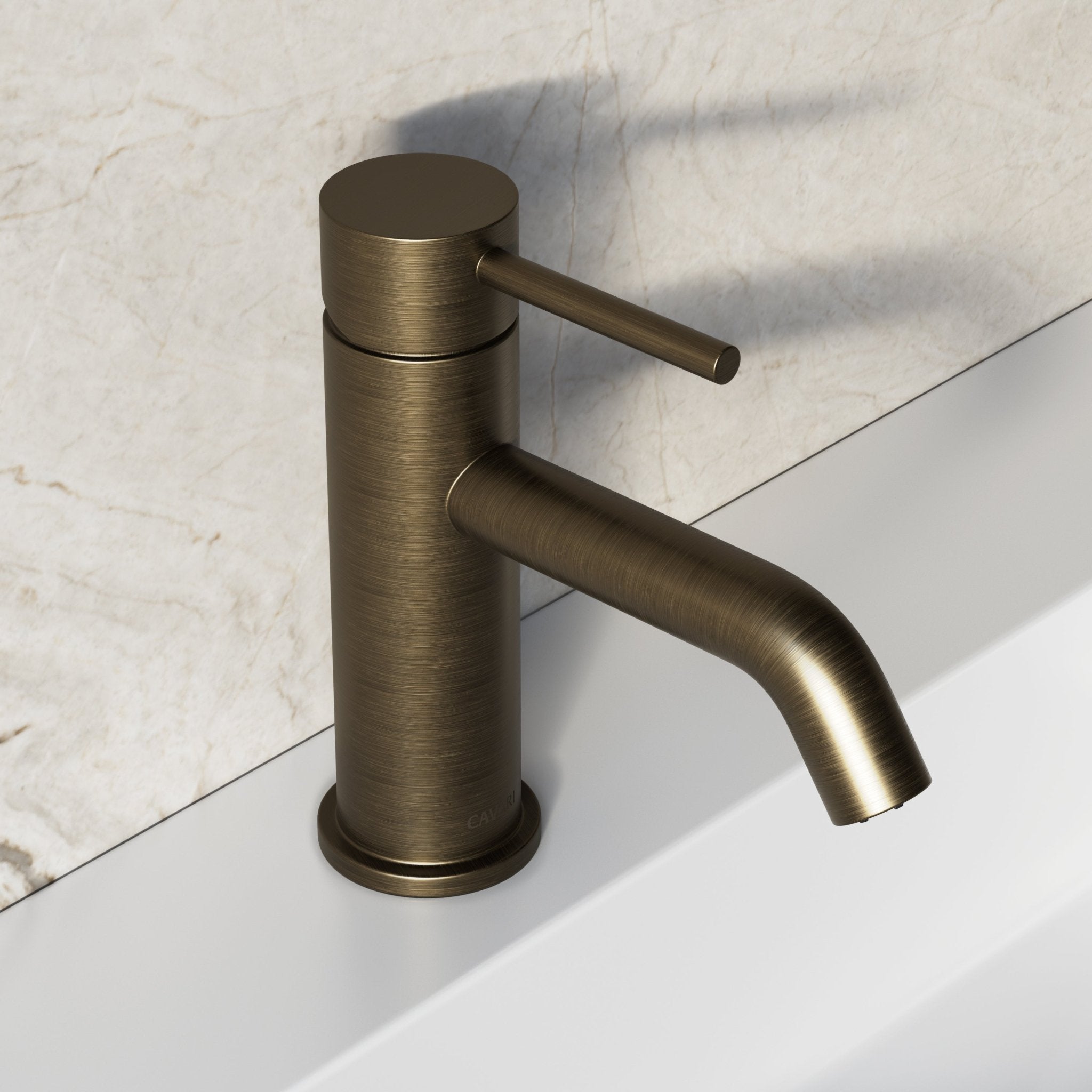 Image of Origin Short Basin Mixer (Curved Spout) - Cavari