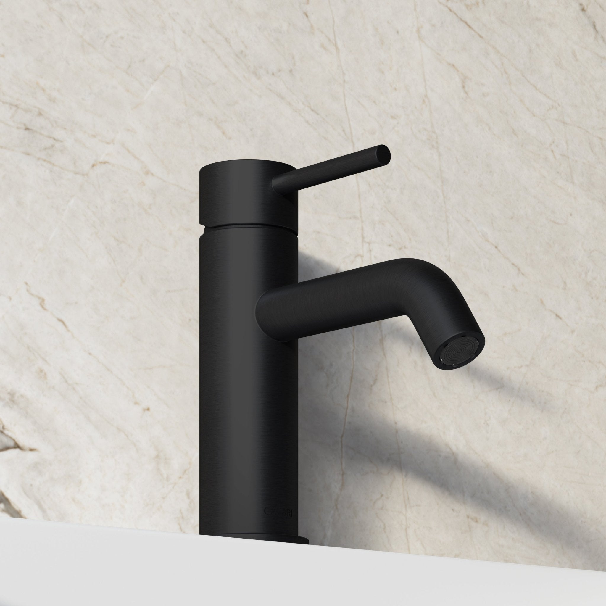 Image of Origin Short Basin Mixer (Curved Spout) - Cavari
