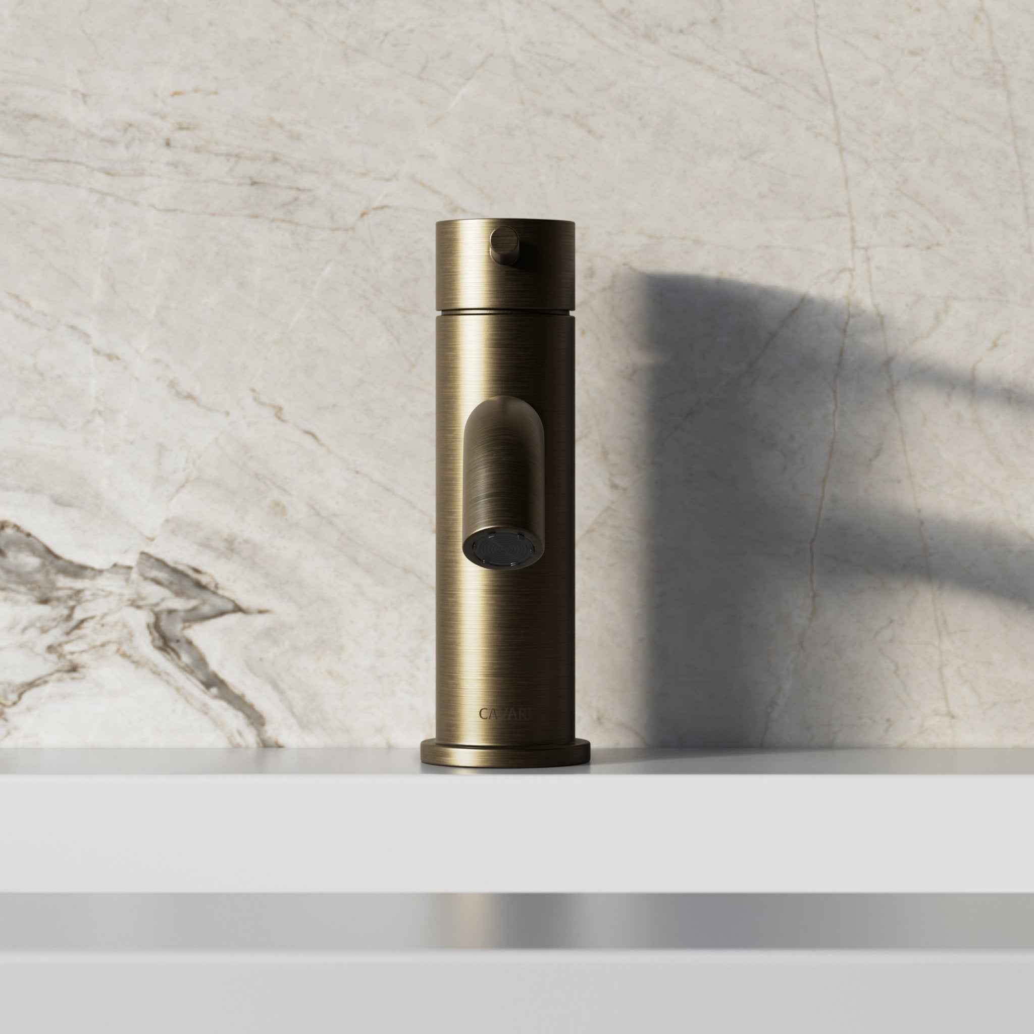Image of Origin Short Basin Mixer (Curved Spout) - Cavari