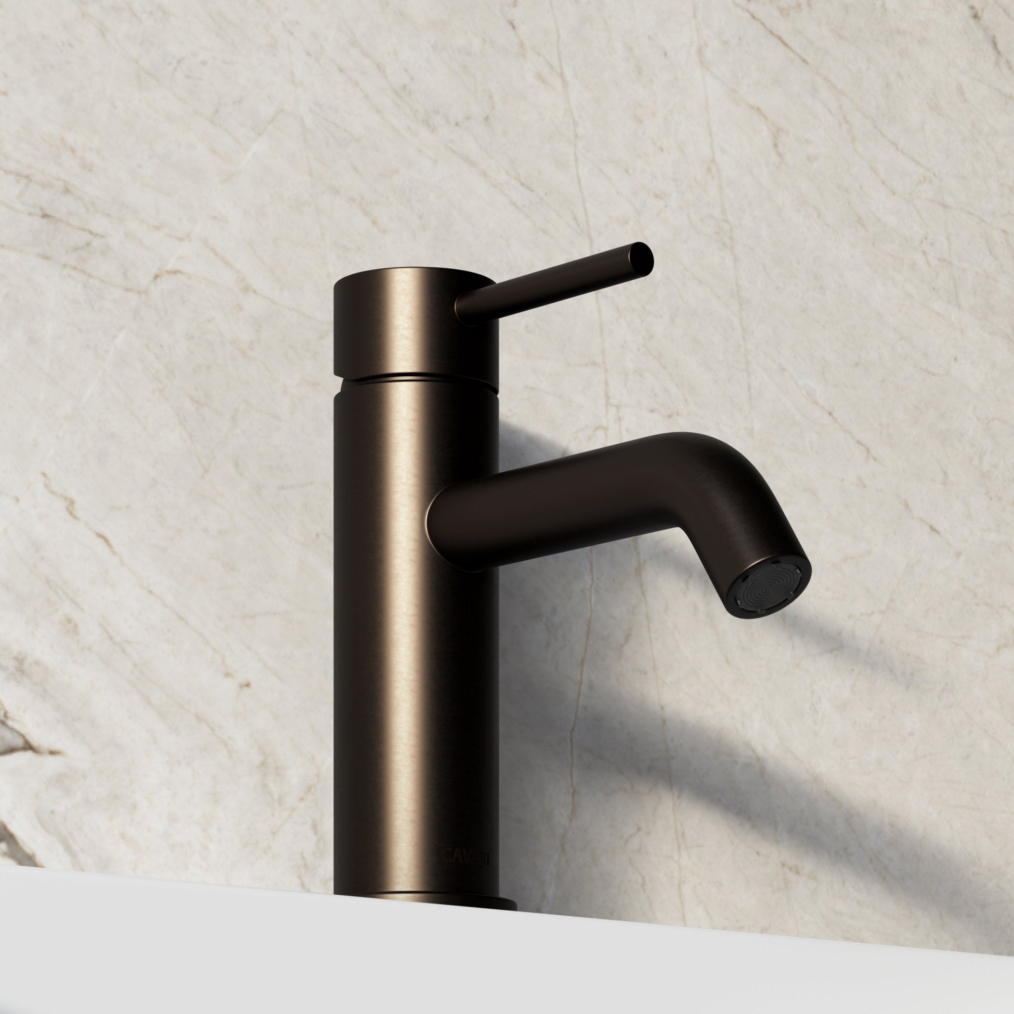 Image of Origin Short Basin Mixer (Curved Spout) - Cavari