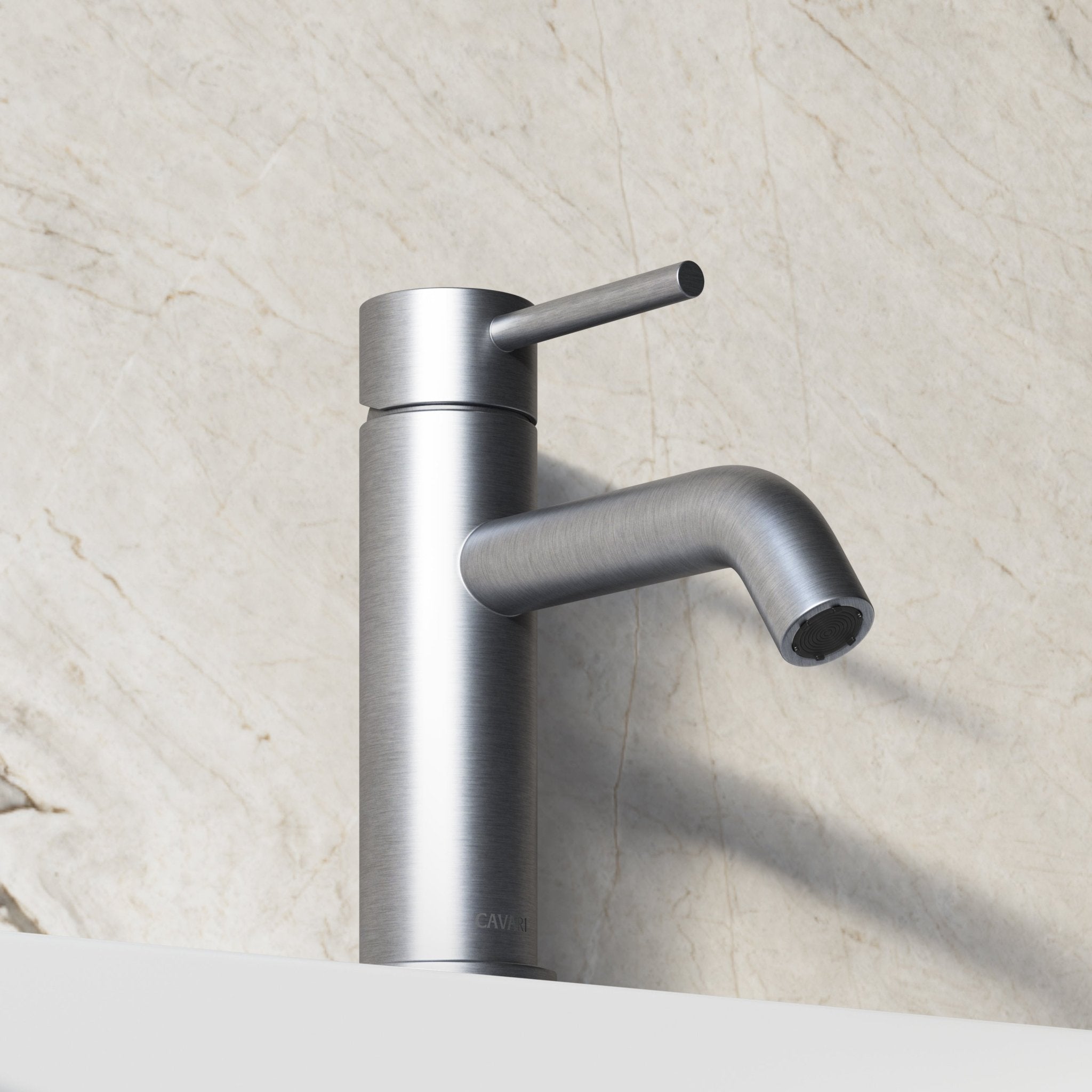 Image of Origin Short Basin Mixer (Curved Spout) - Cavari
