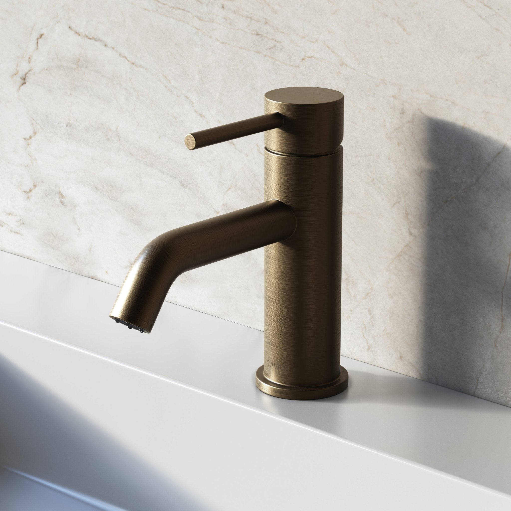Image of Origin Short Basin Mixer (Curved Spout) - Cavari