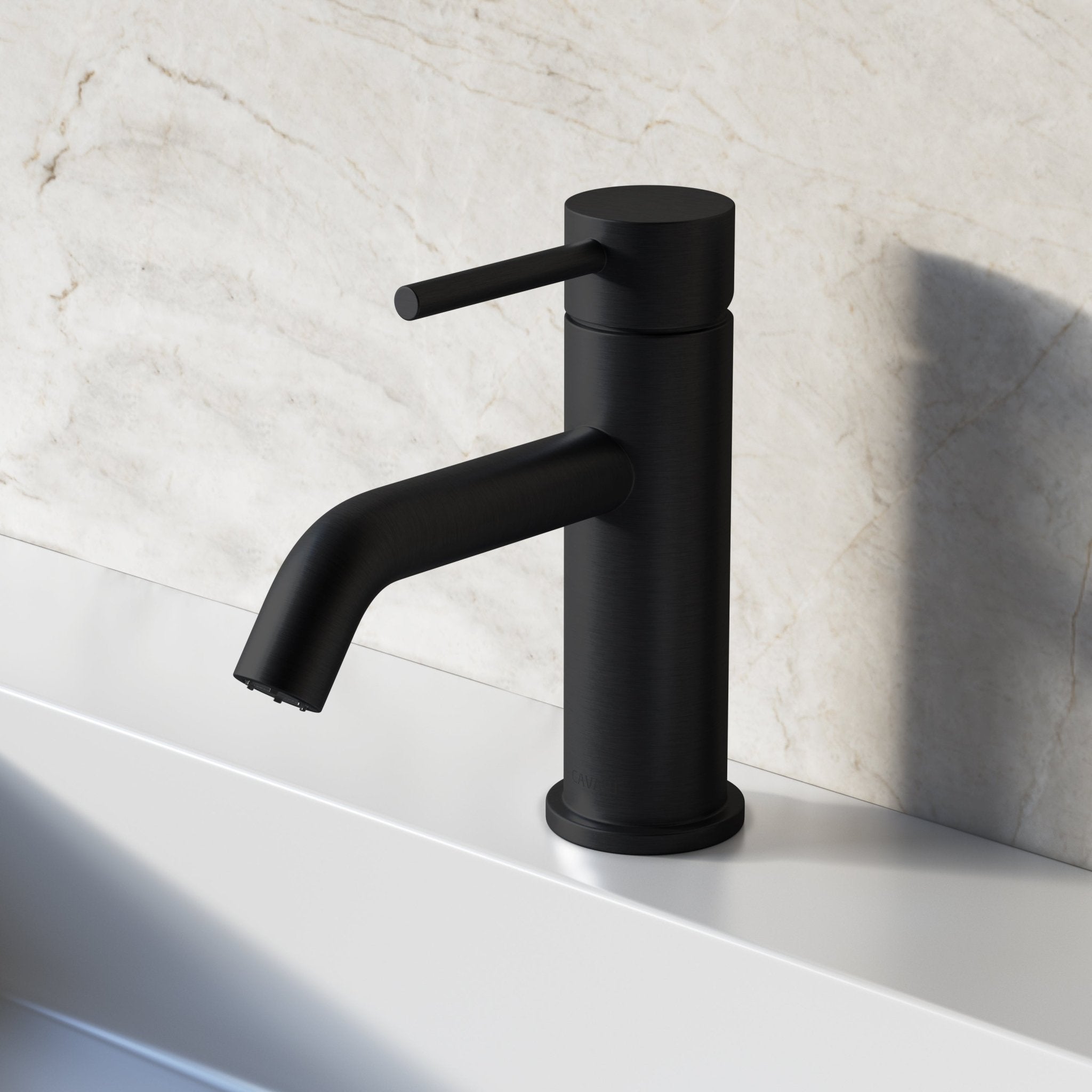 Image of Origin Short Basin Mixer (Curved Spout) - Cavari
