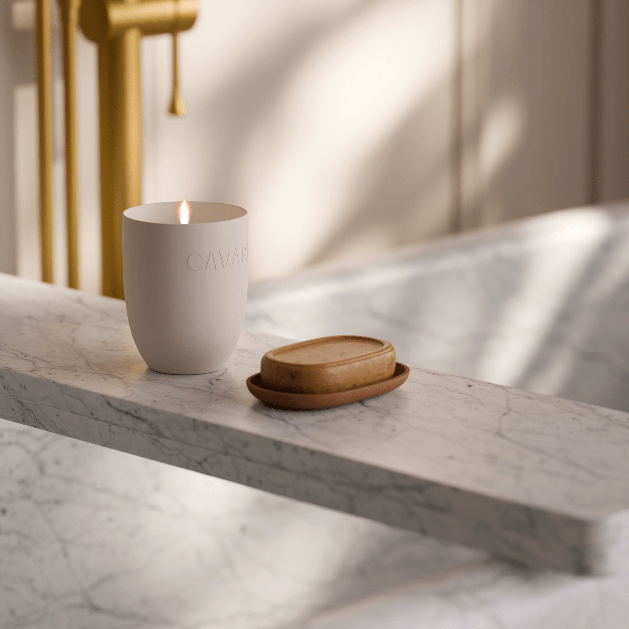 Image of Pietra Marble Freestanding Bath - Cavari
