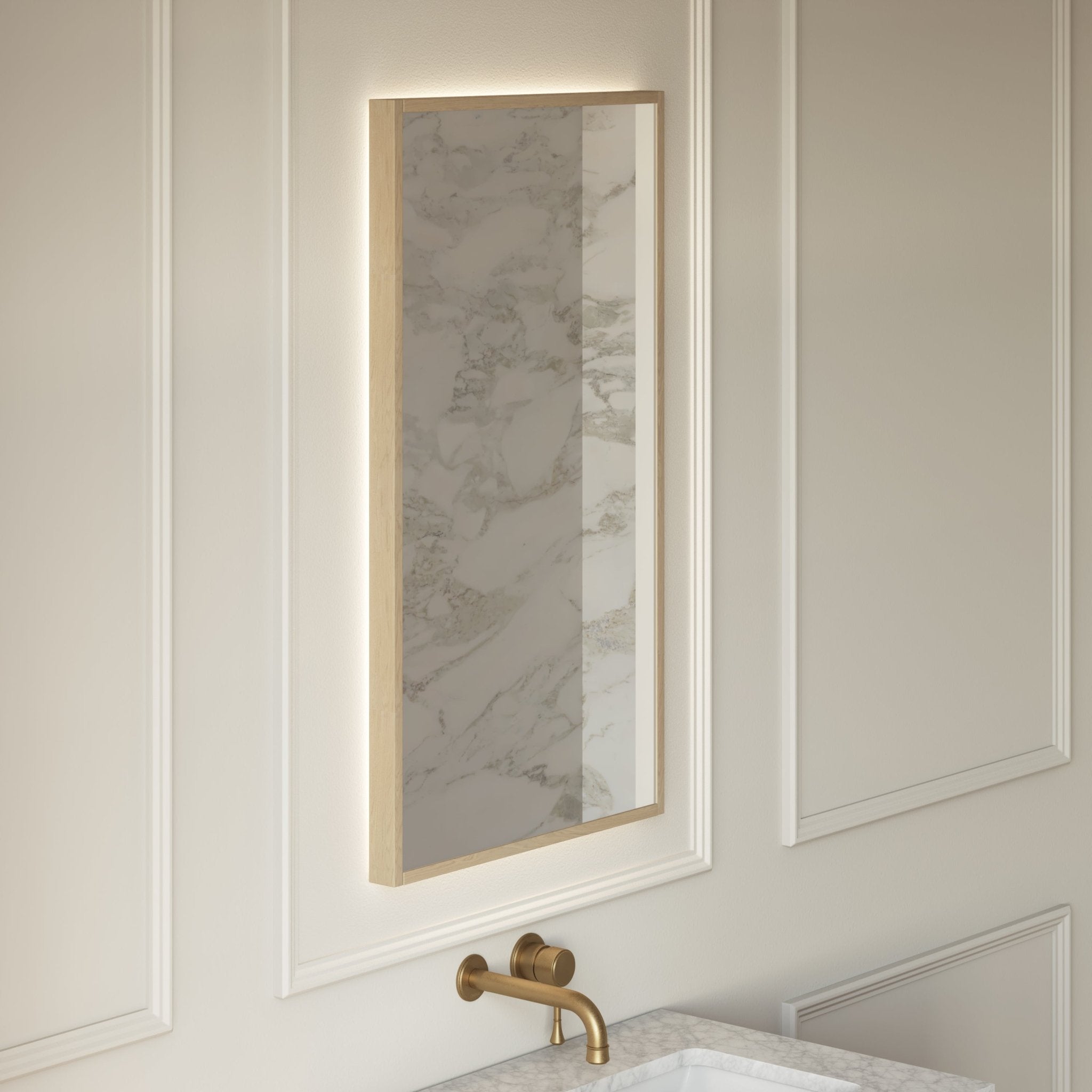 Image of Quadro Rectangle LED Mirror - Cavari