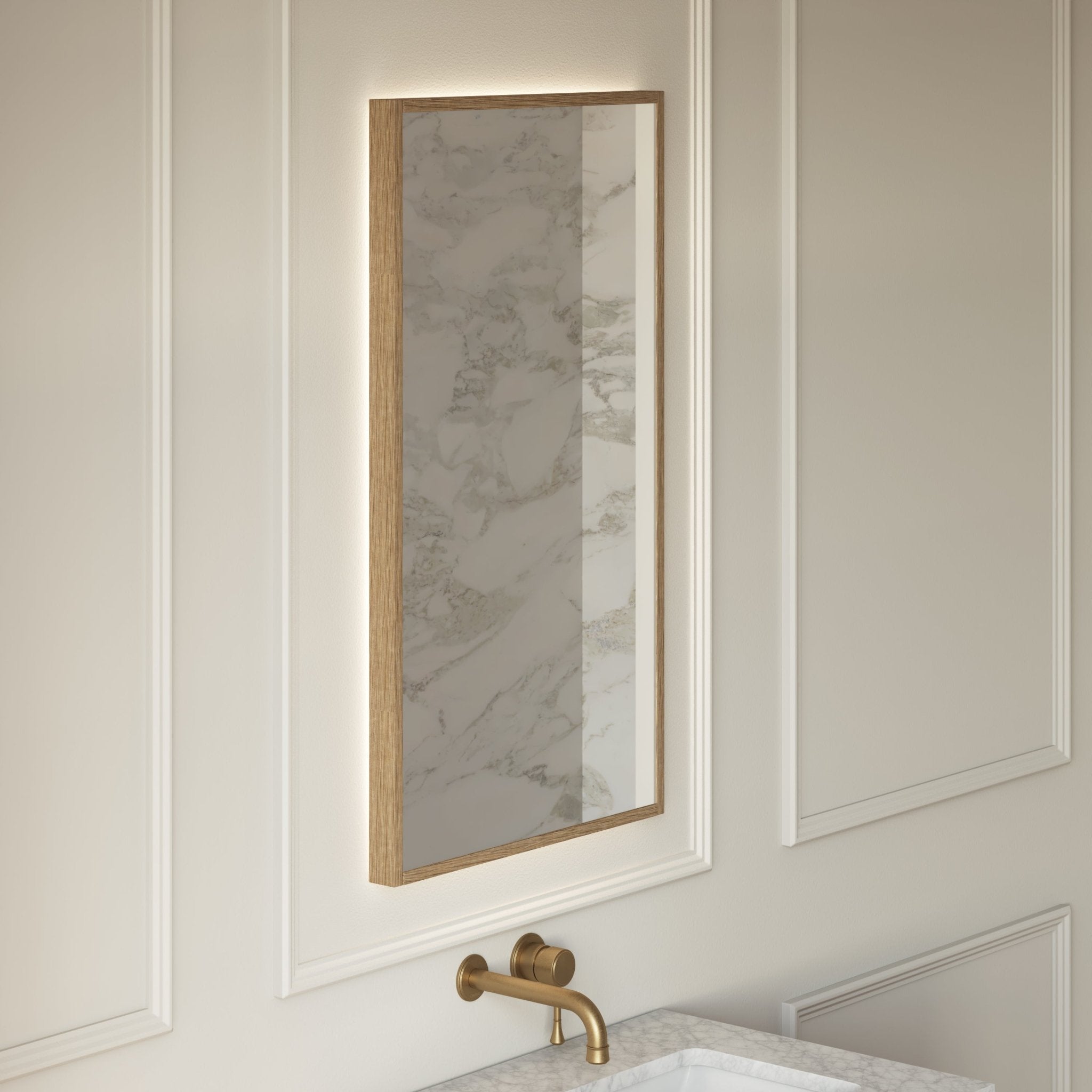 Image of Quadro Rectangle LED Mirror - Cavari