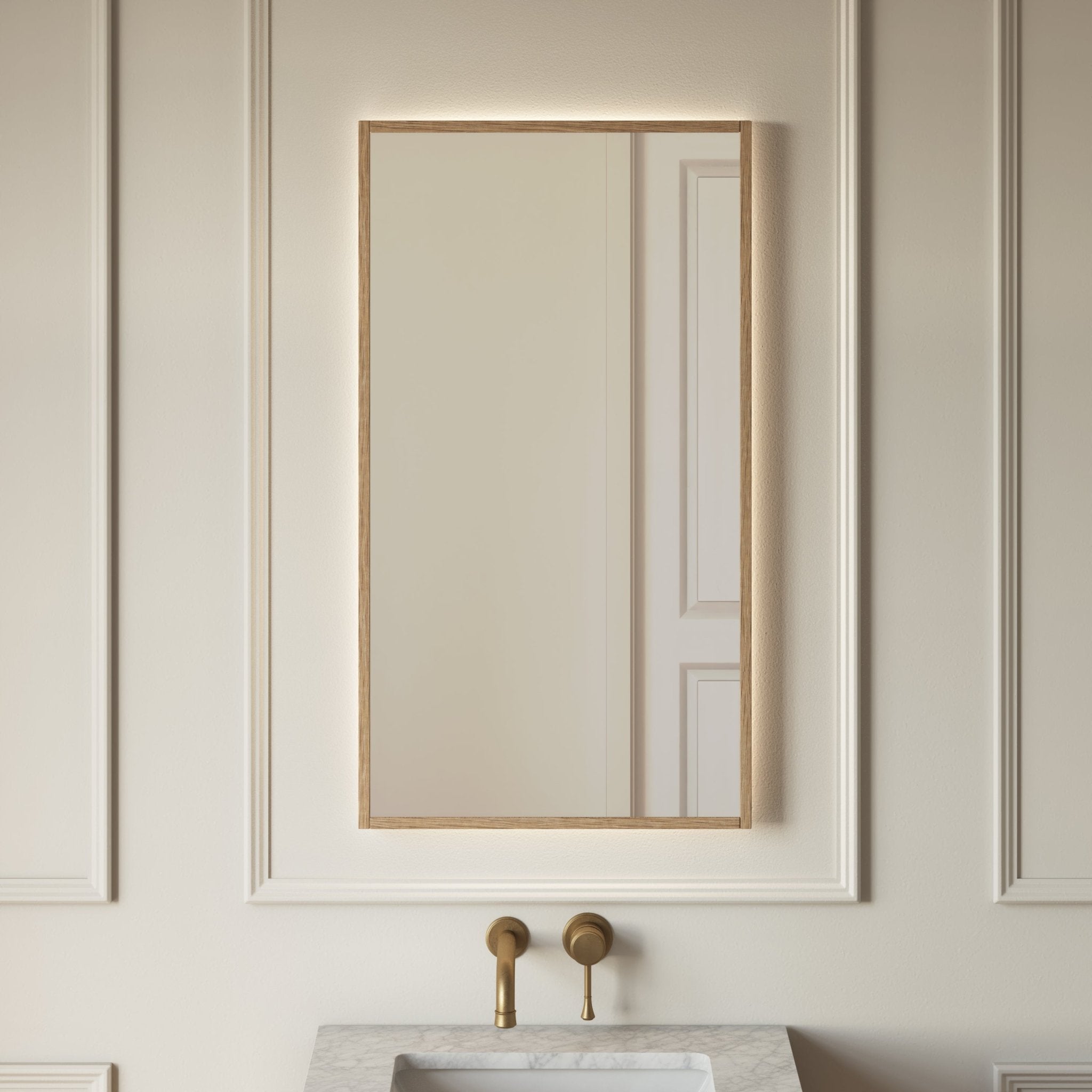 Image of Quadro Rectangle LED Mirror - Cavari