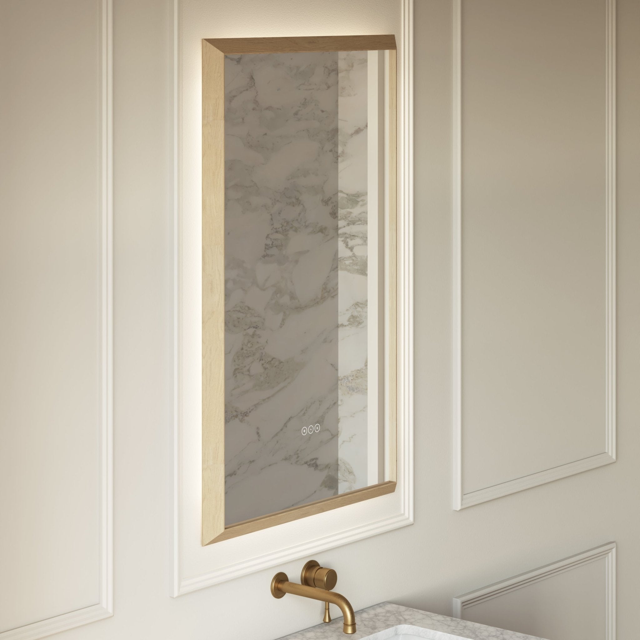 Image of Quadro Rectangle LED Mirror - Cavari