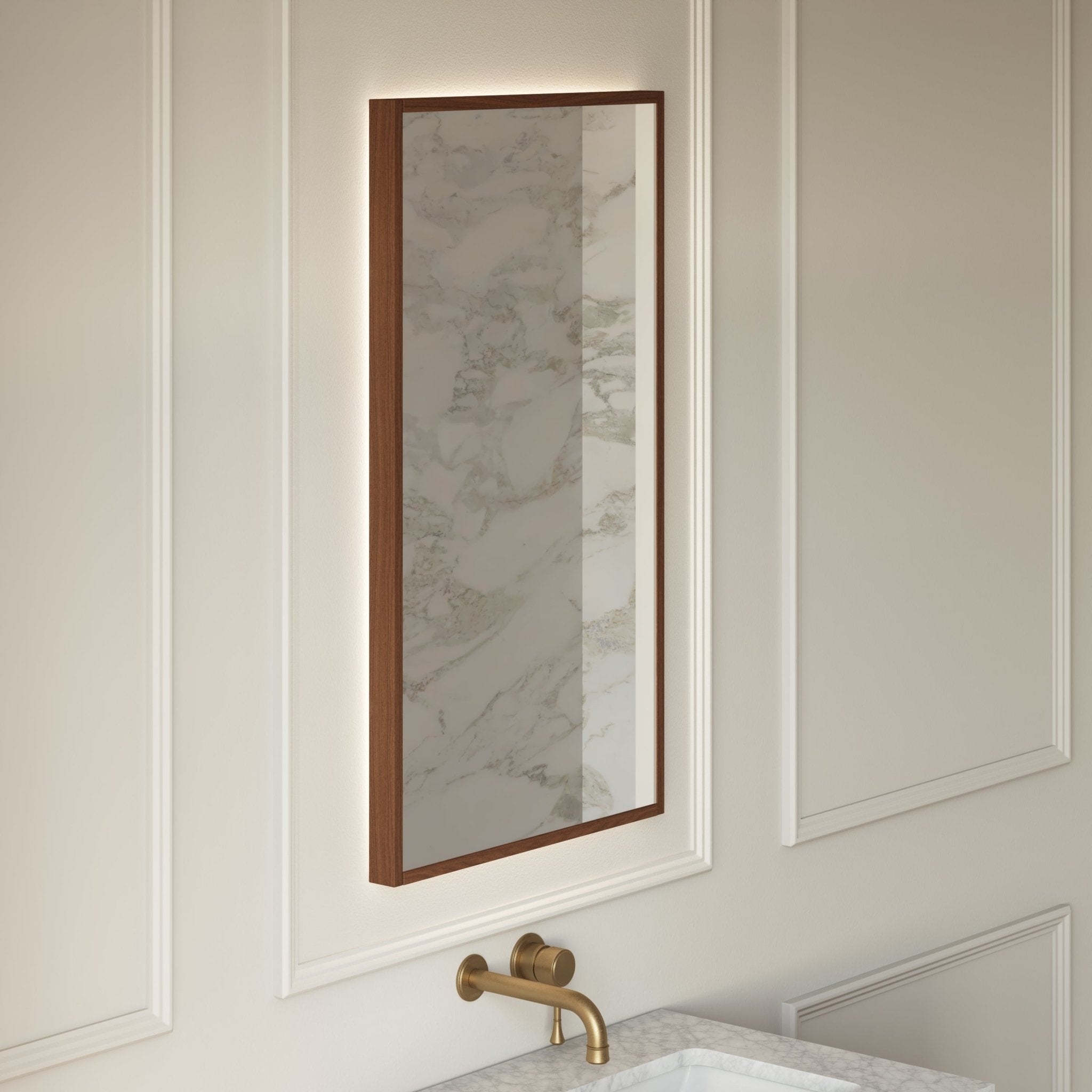 Image of Quadro Rectangle LED Mirror - Cavari