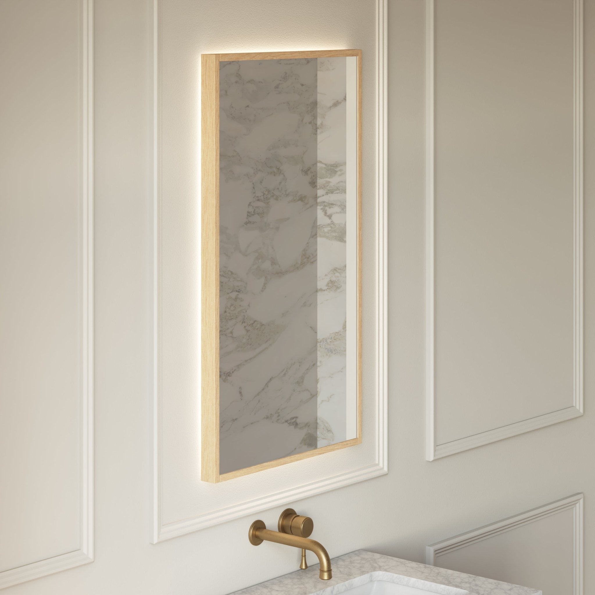 Image of Quadro Rectangle LED Mirror - Cavari