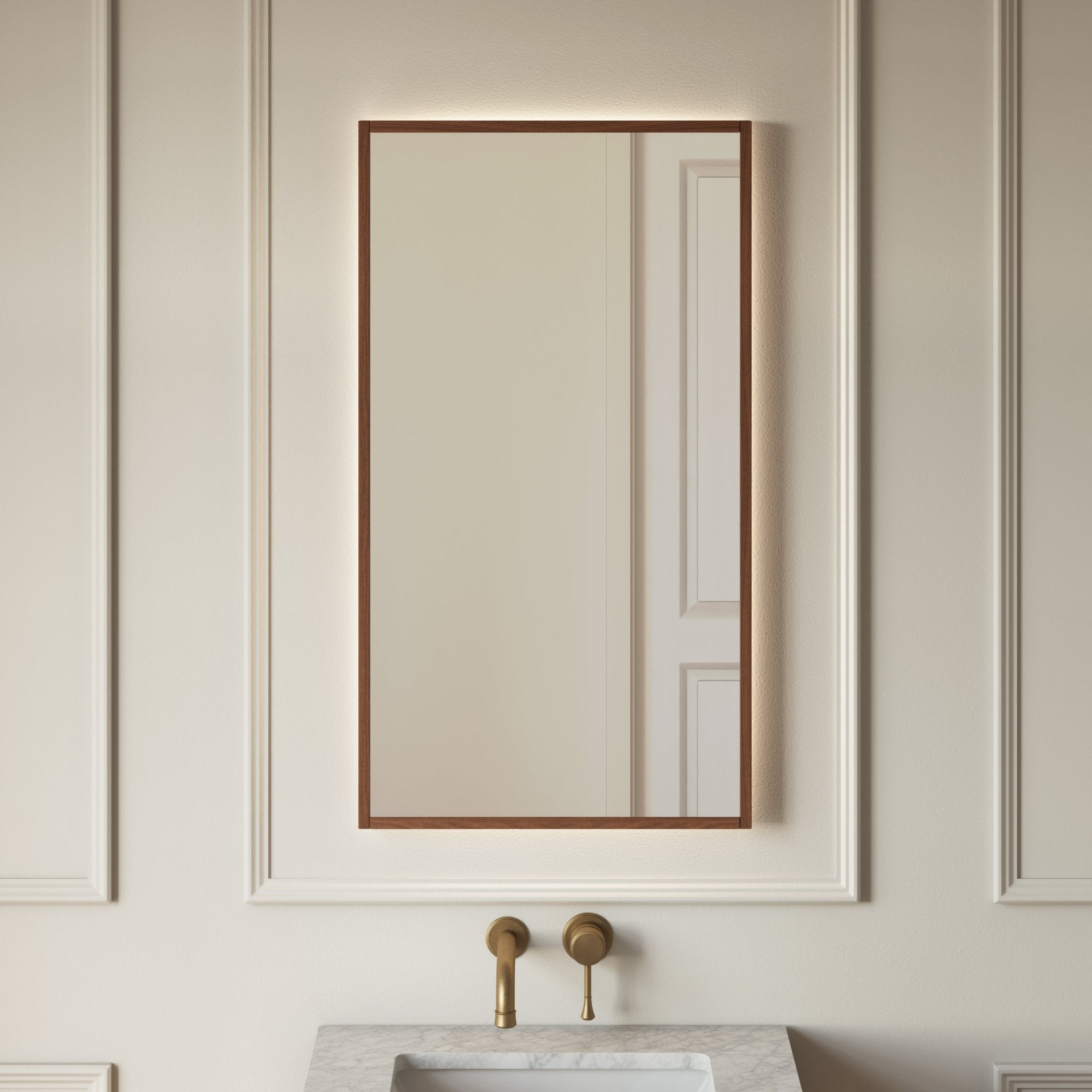 Image of Quadro Rectangle LED Mirror - Cavari