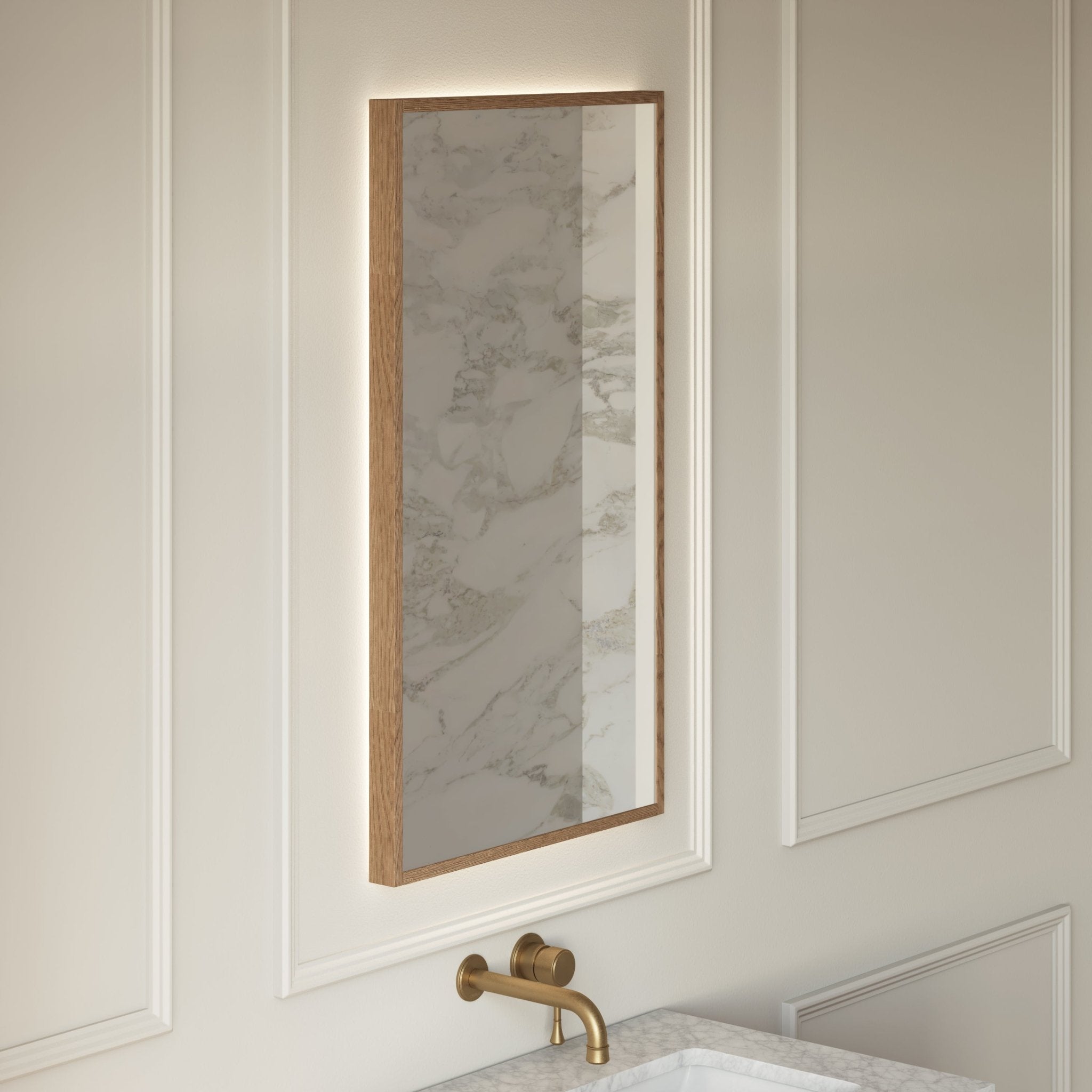 Image of Quadro Rectangle LED Mirror - Cavari