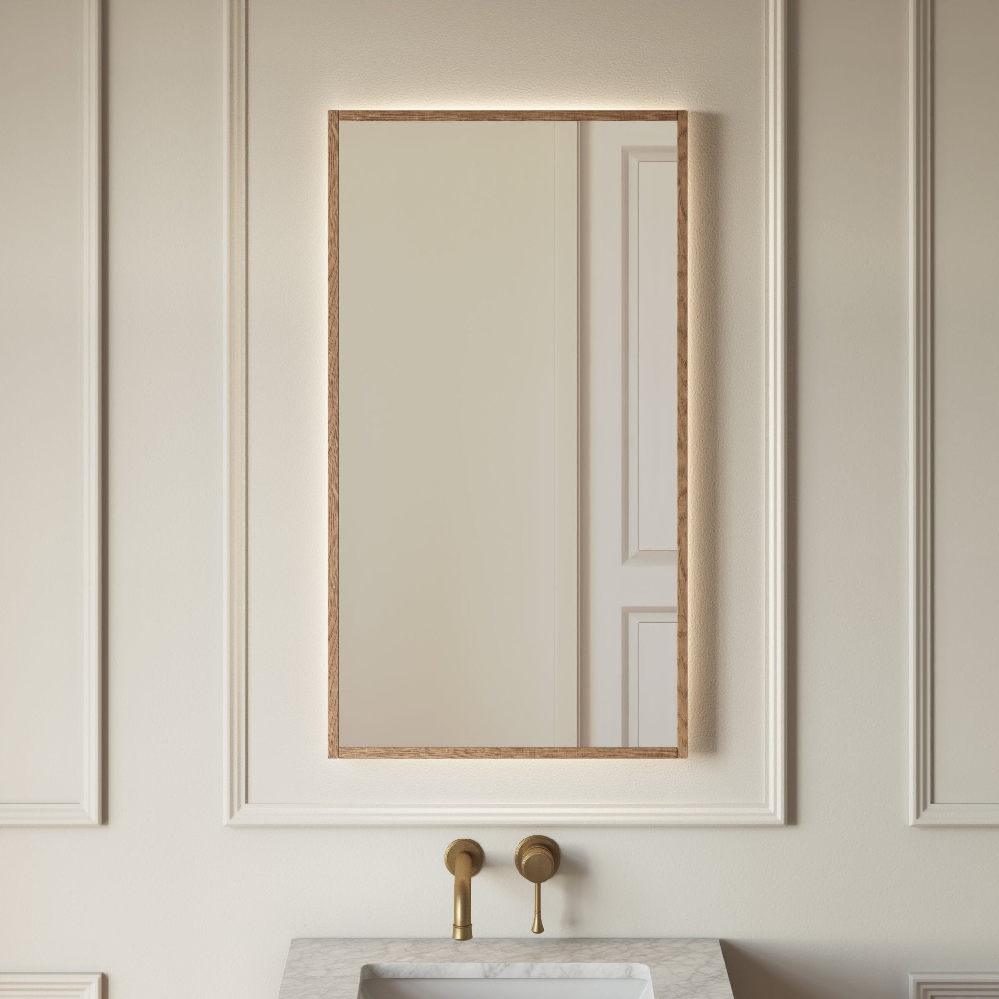 Image of Quadro Rectangle LED Mirror - Cavari