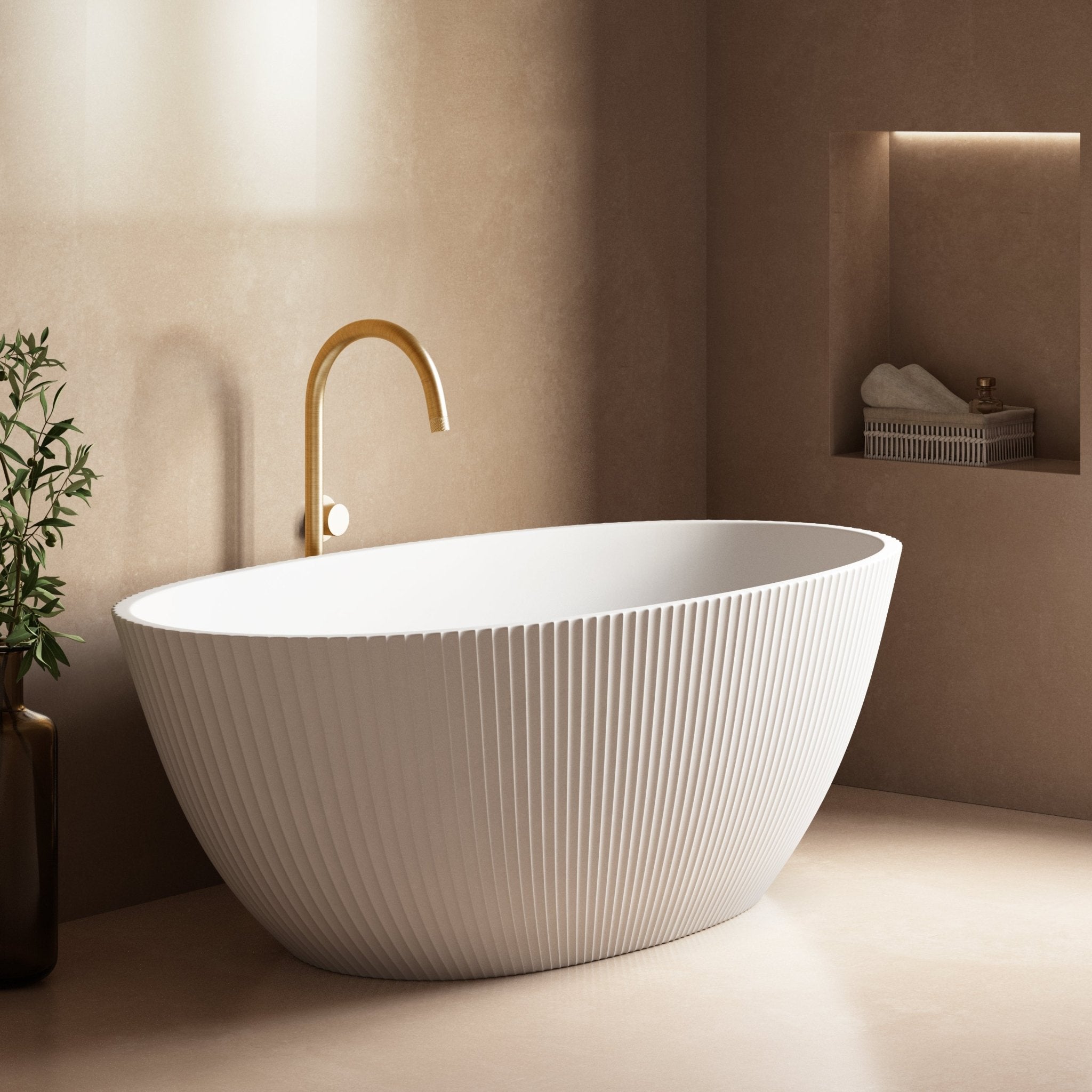 Image of Ripple Freestanding Bath - Cavari