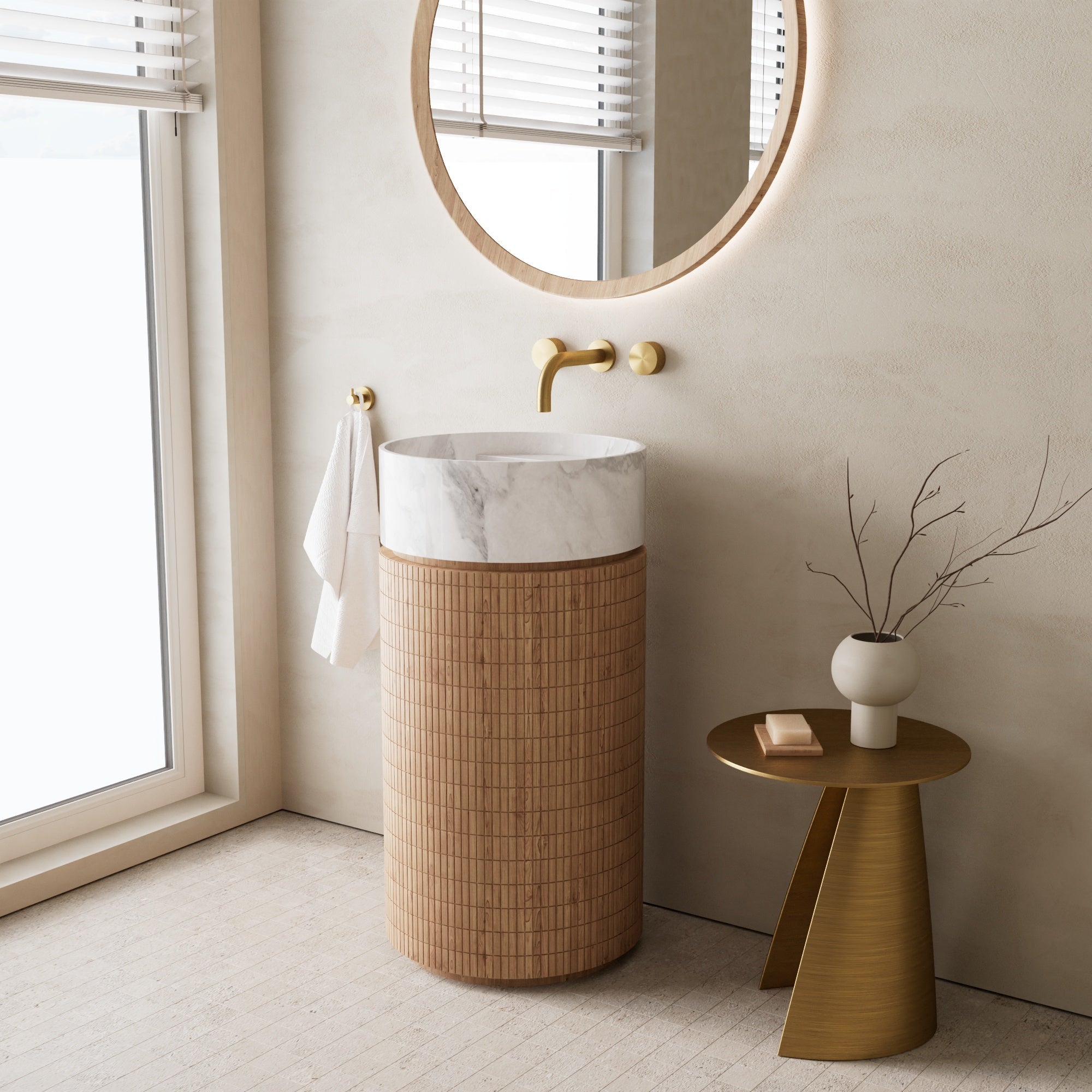 Image of Rotonda Marble Vanity - Cavari