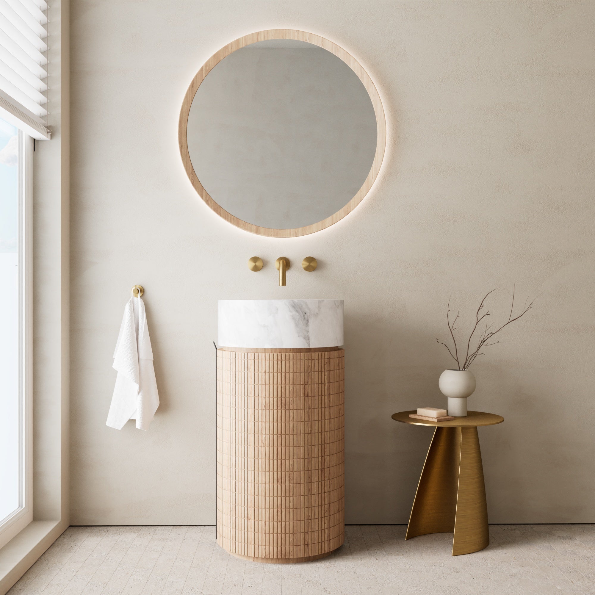 Image of Rotonda Marble Vanity - Cavari
