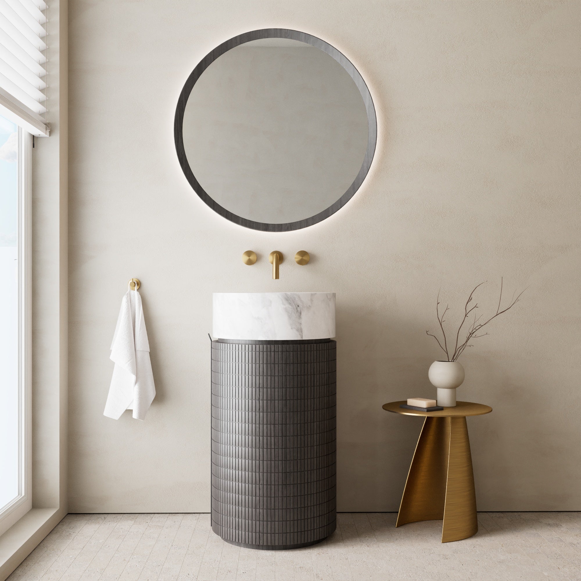 Image of Rotonda Marble Vanity - Cavari