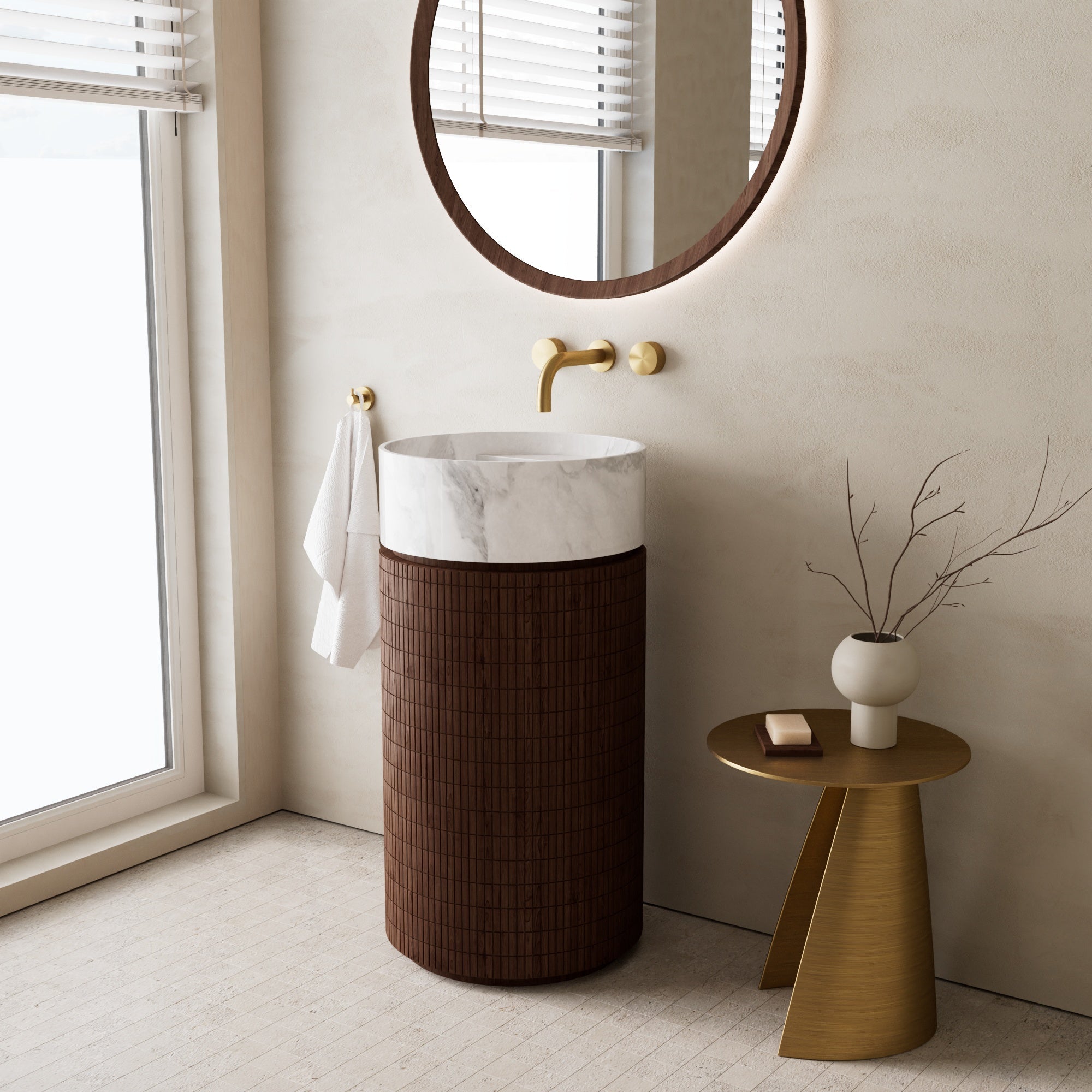 Image of Rotonda Marble Vanity - Cavari